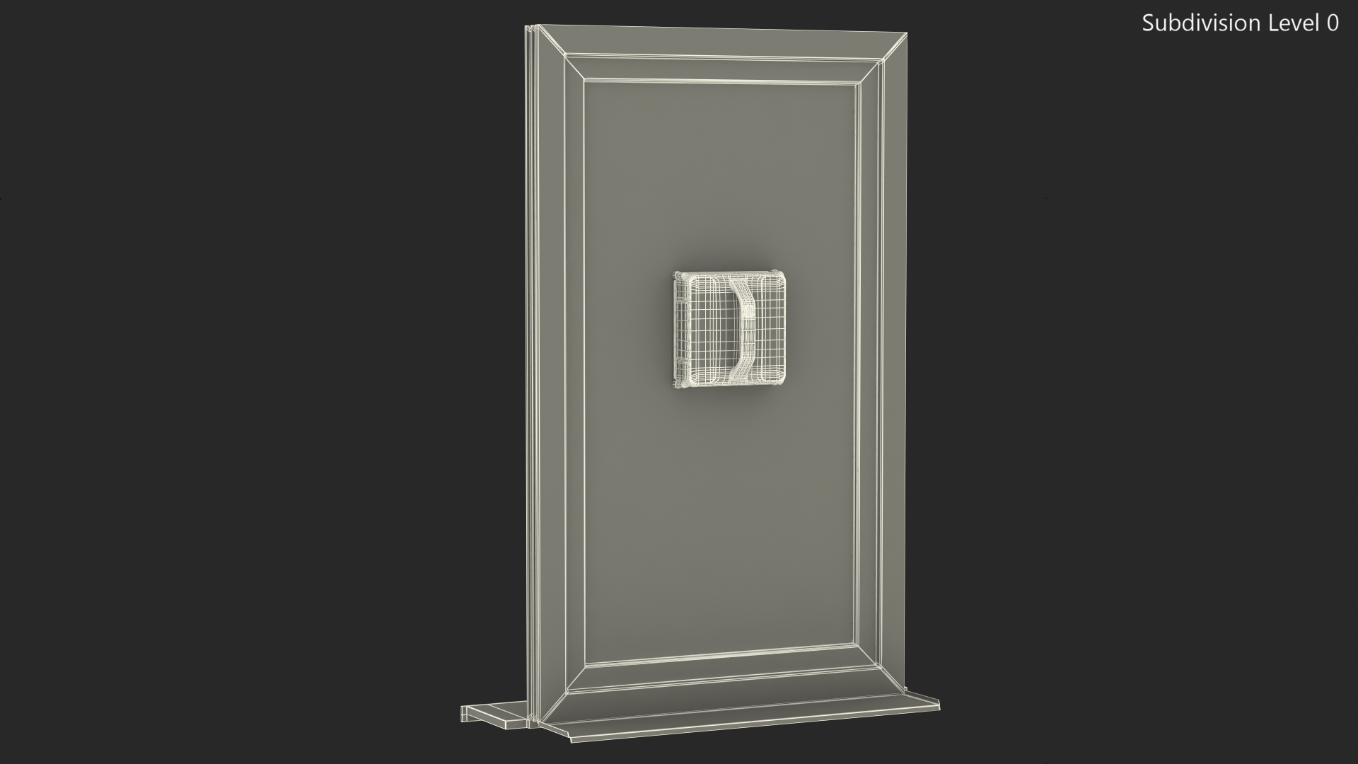 Plastic Window with Cleaning Robot 3D model