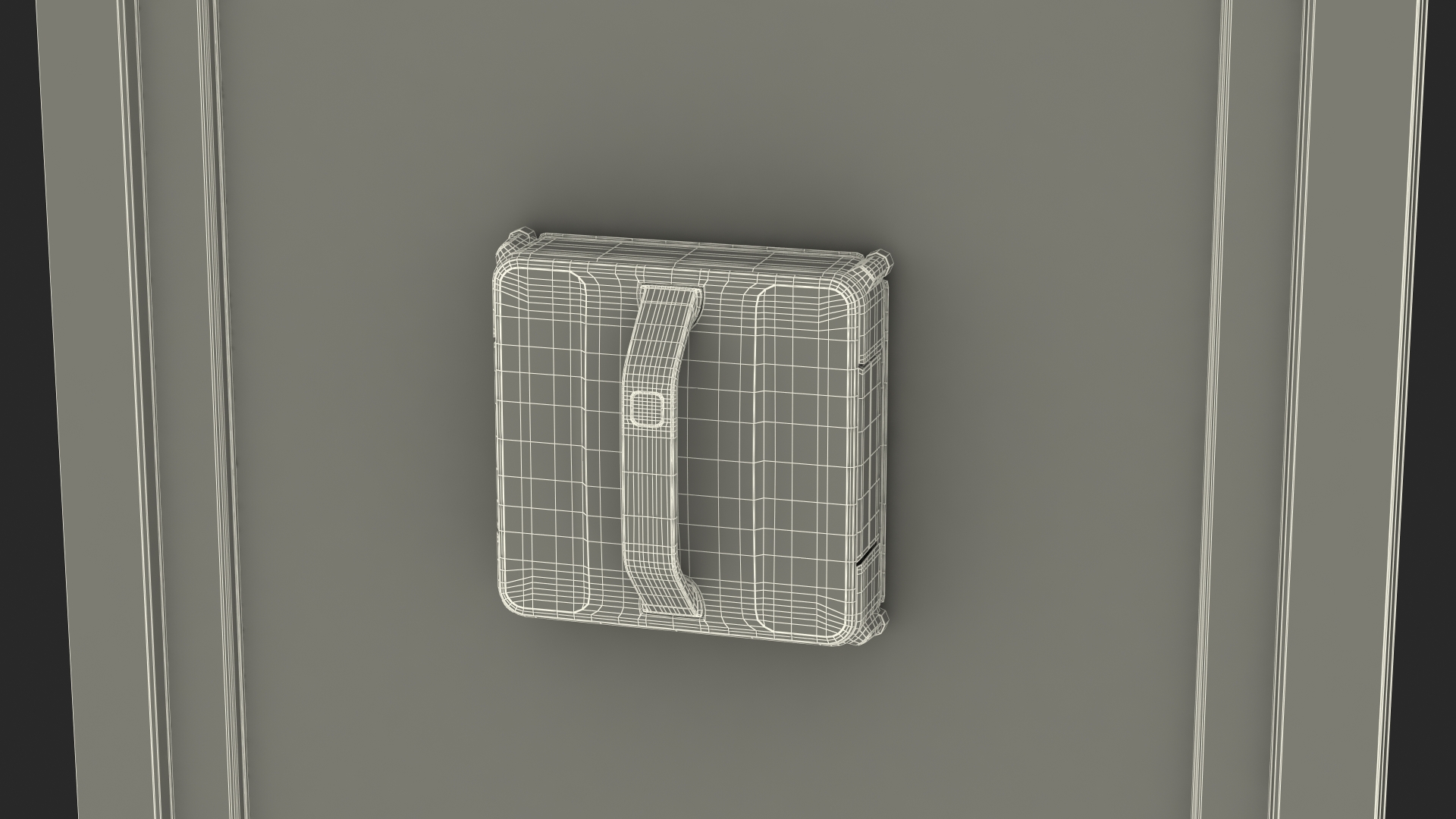 Plastic Window with Cleaning Robot 3D model