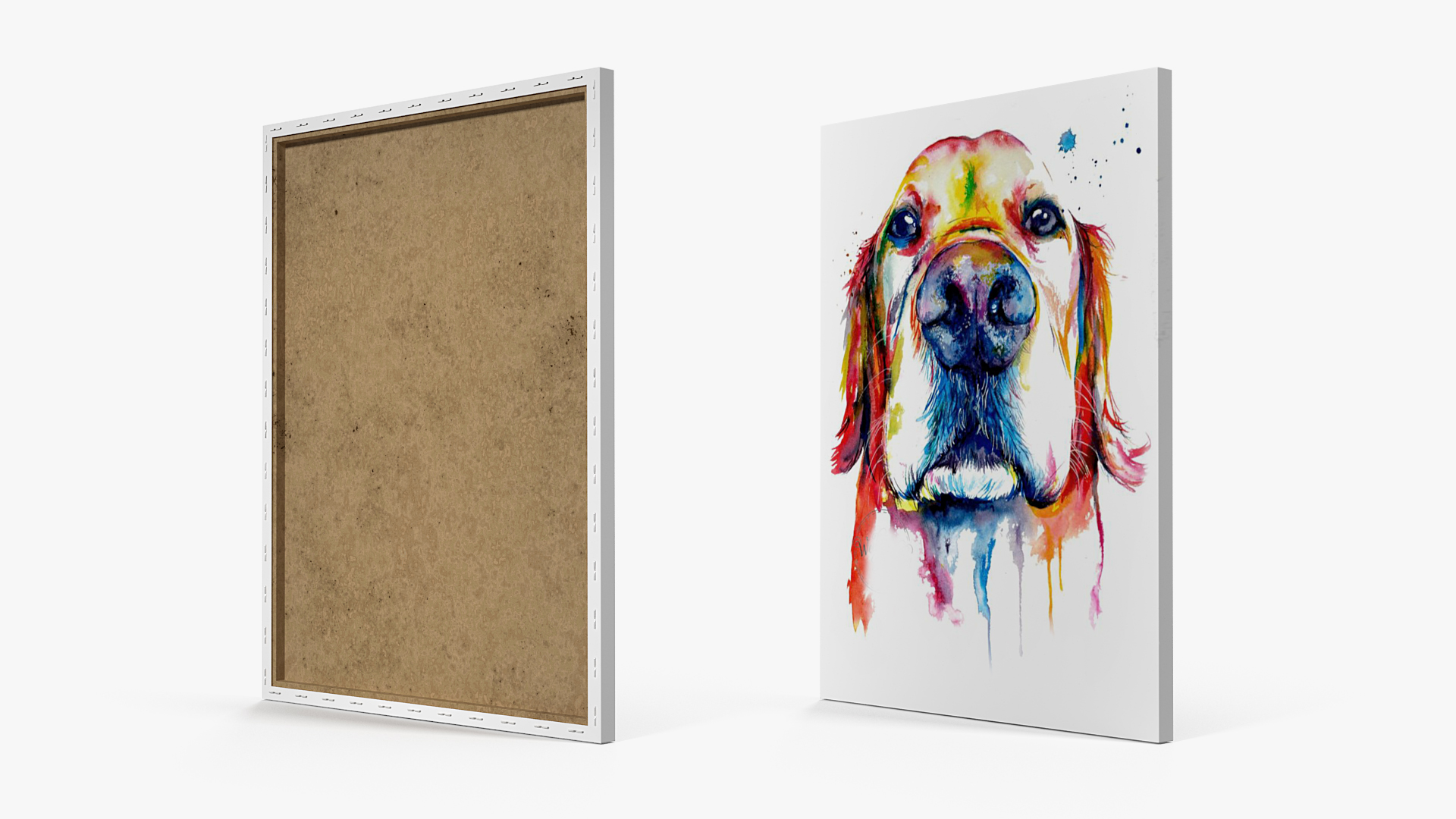 Canvas Painted 3D model