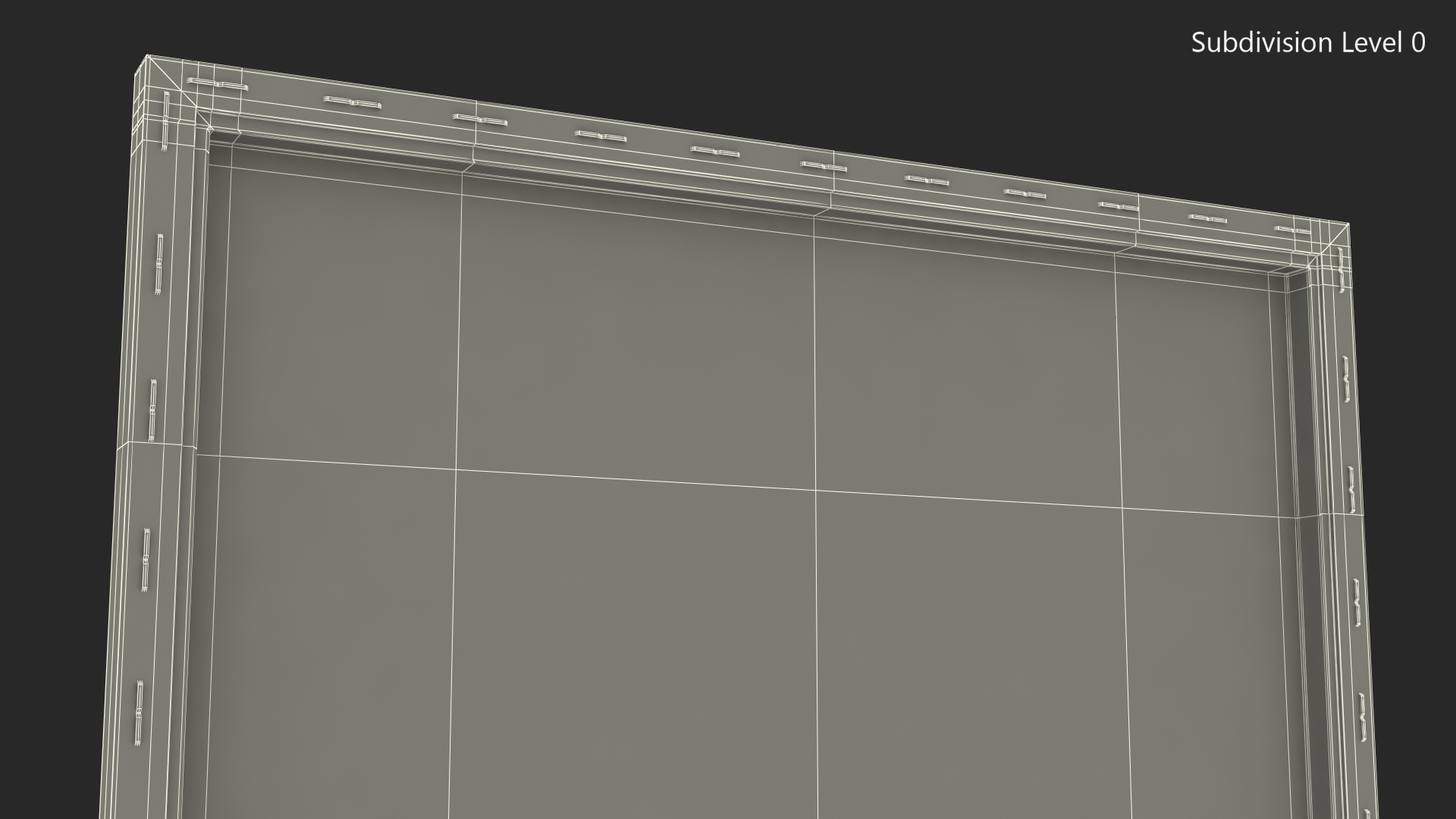 Canvas Painted 3D model
