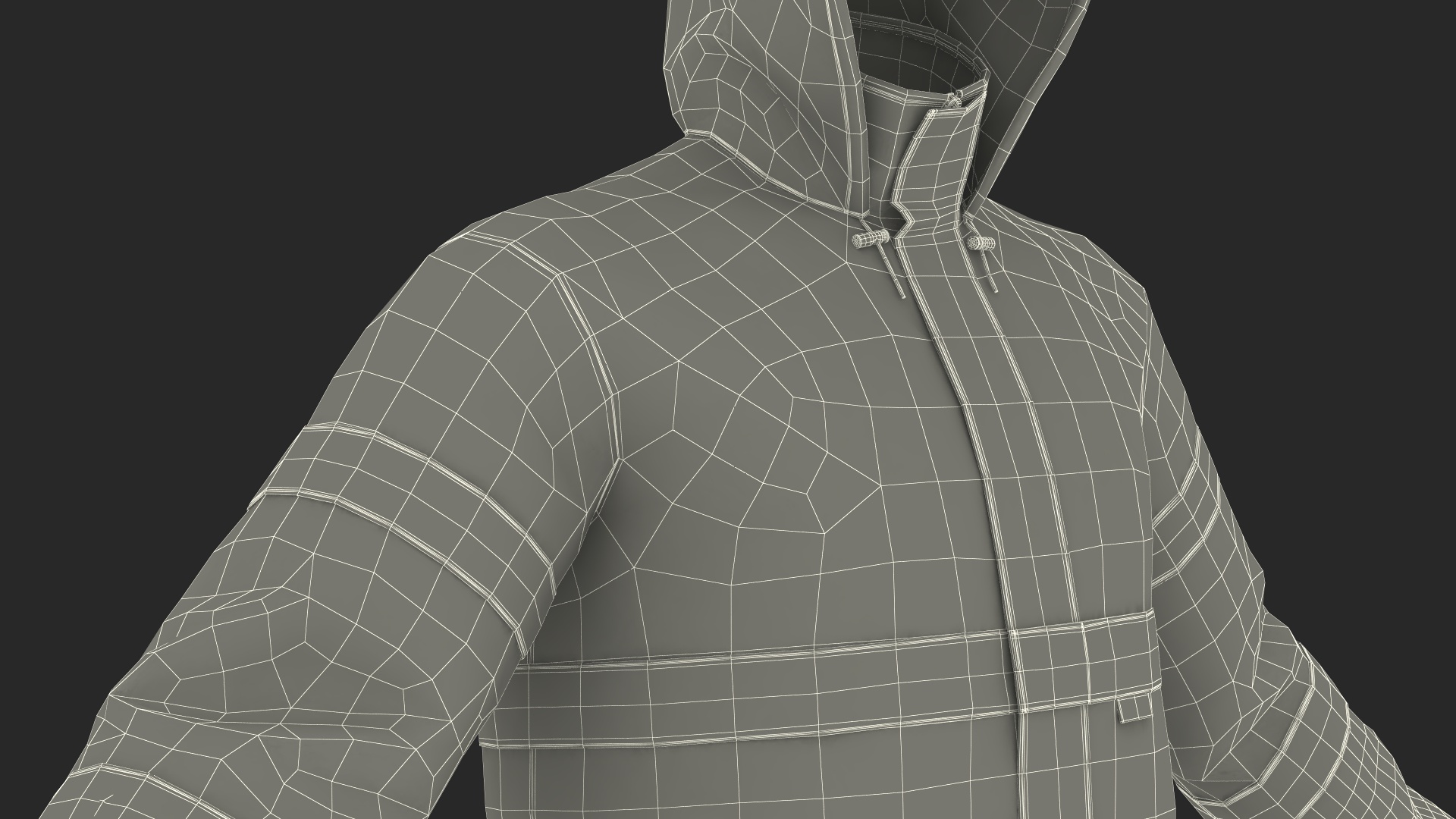 3D model High Visibility Rain Suit
