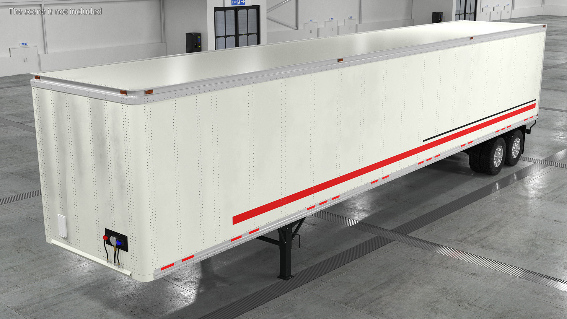 3D Standalone Semi Trailer model