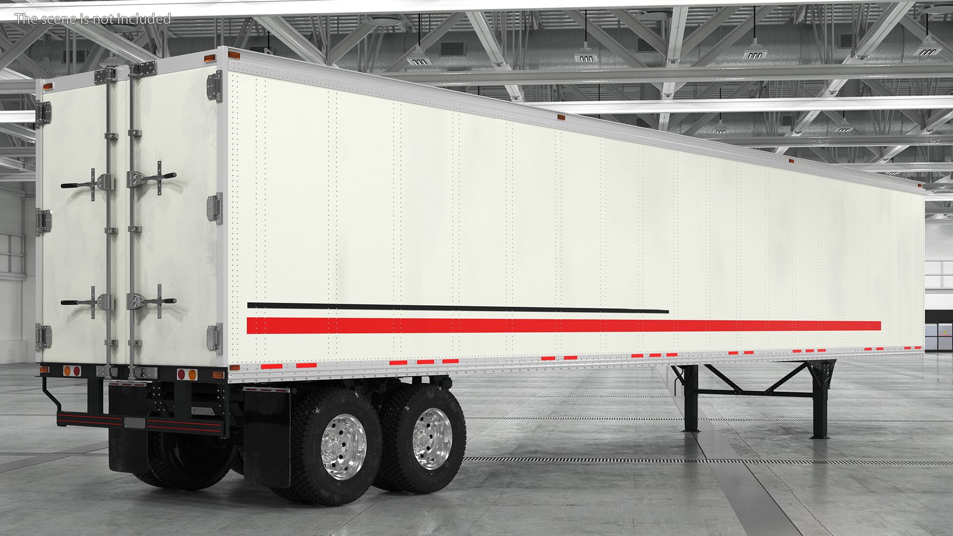 3D Standalone Semi Trailer model