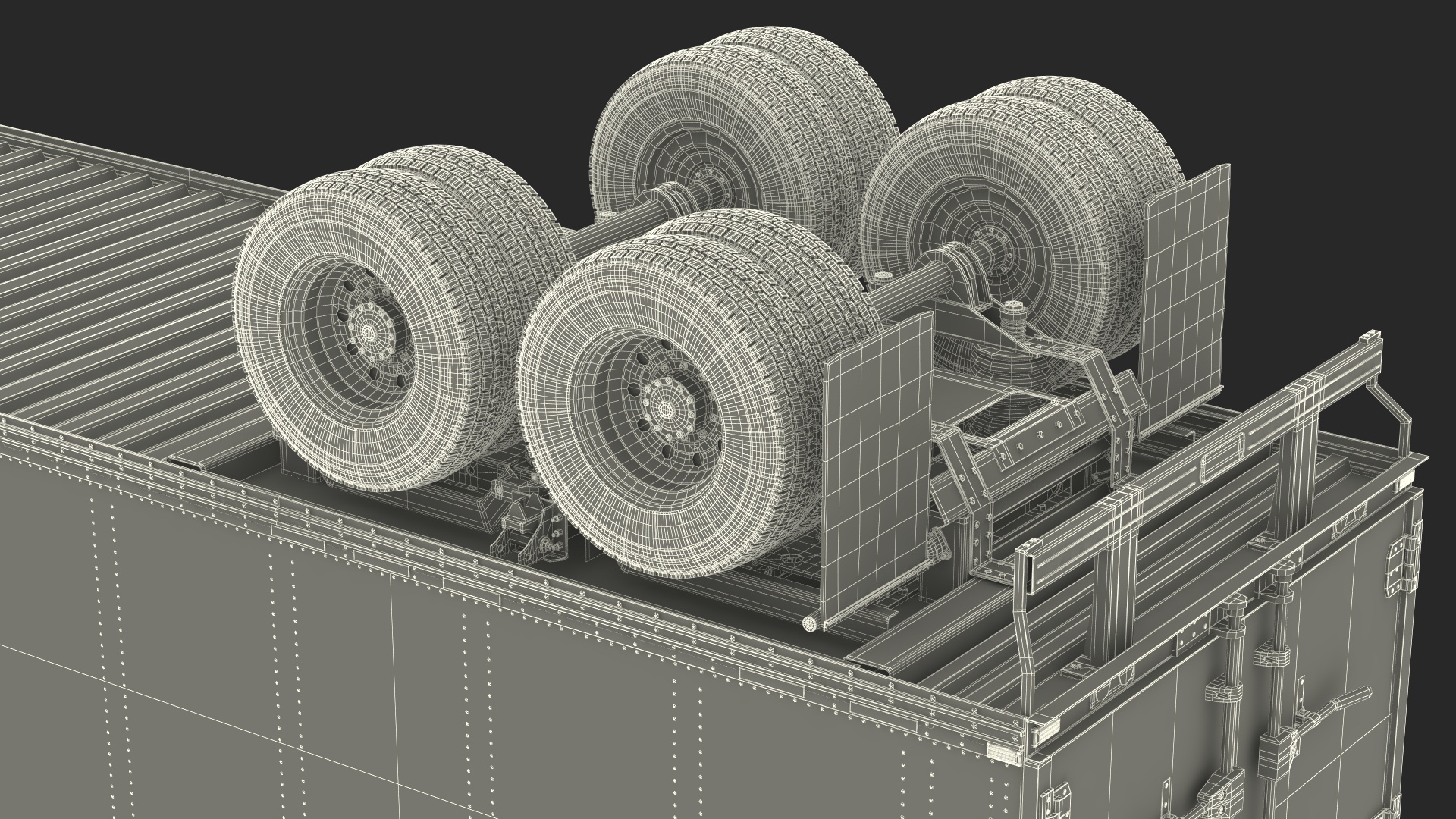 3D Standalone Semi Trailer model