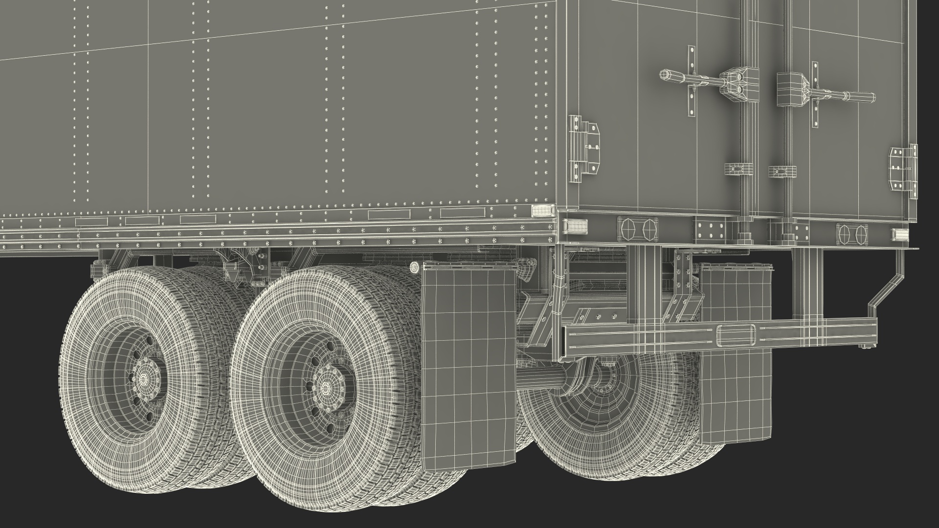3D Standalone Semi Trailer model