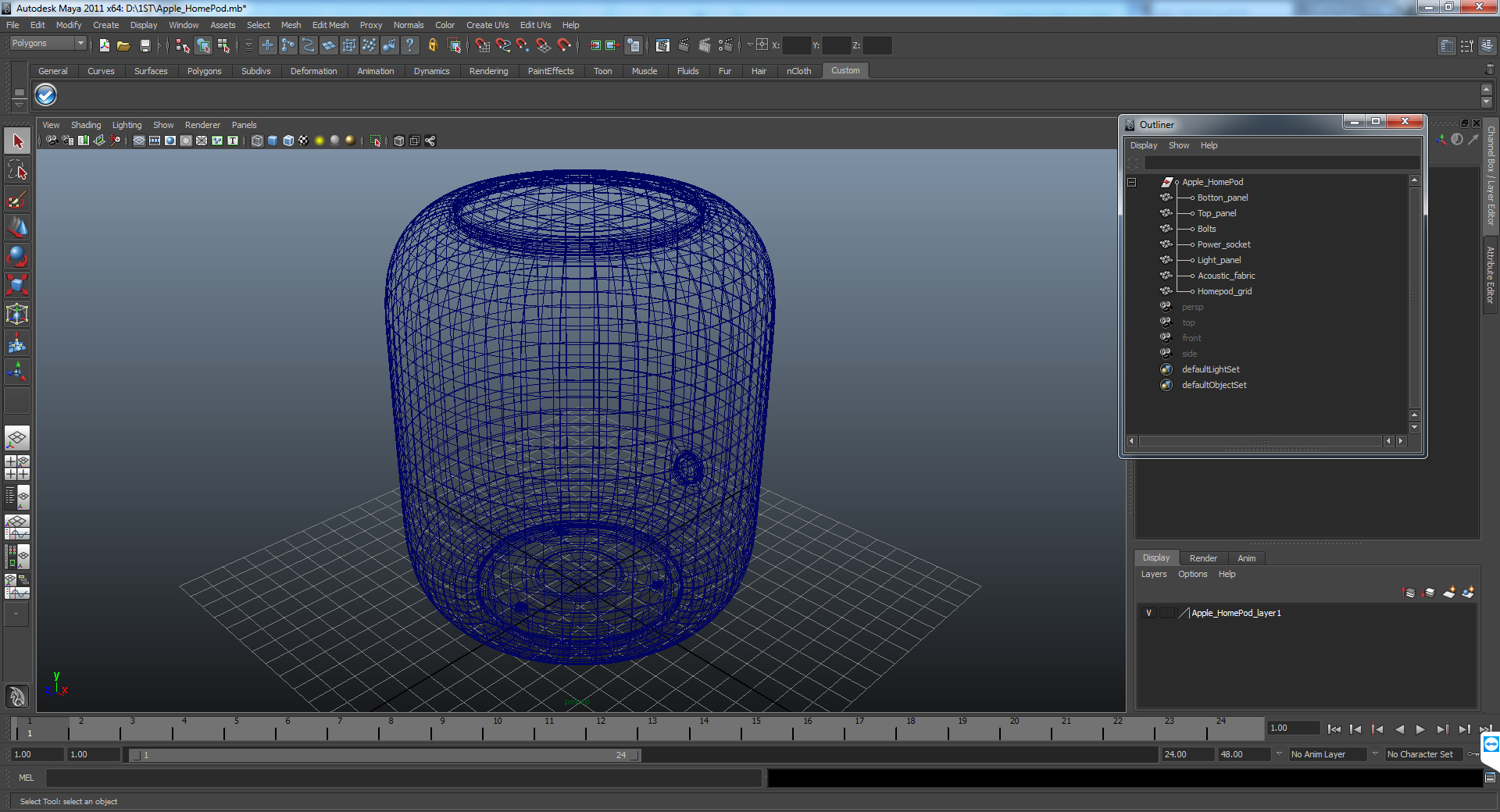 3D Apple HomePod model