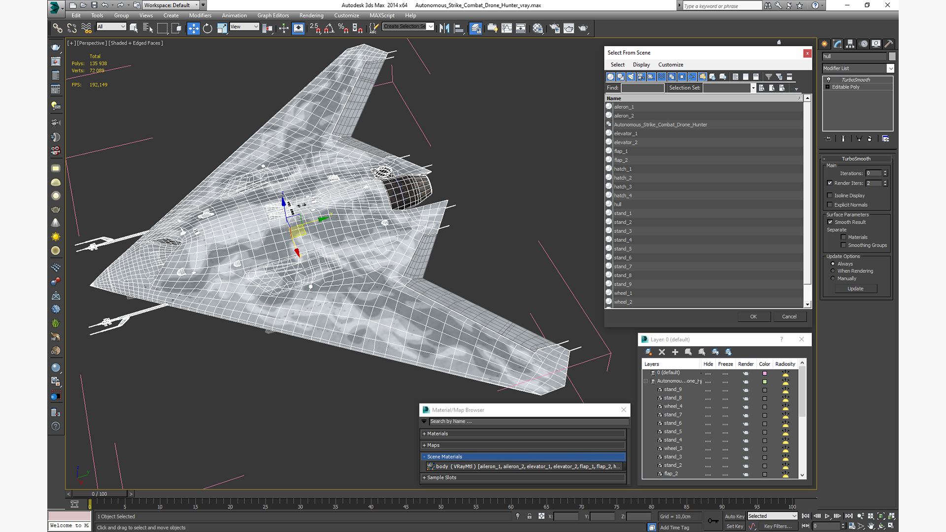 Autonomous Strike Combat Drone Hunter 3D