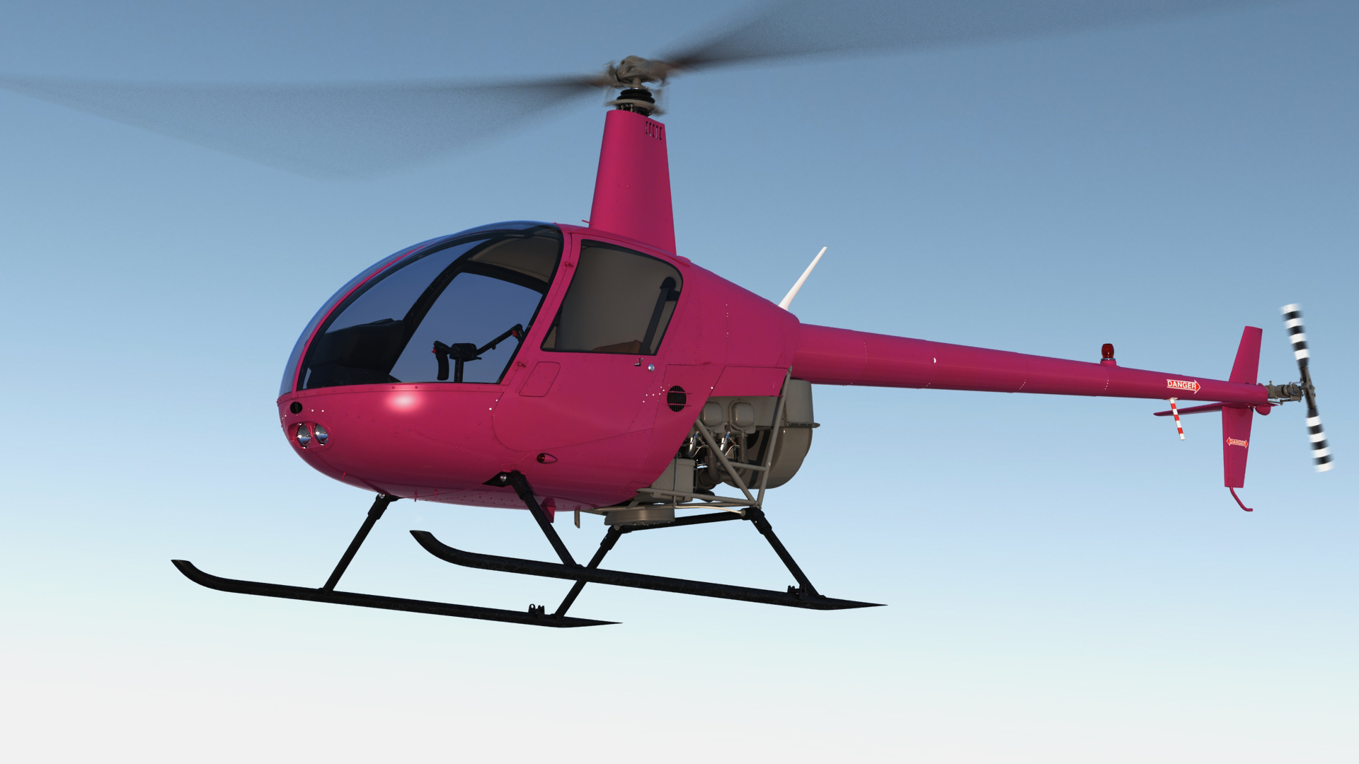 3D Light Utility Helicopter Rigged