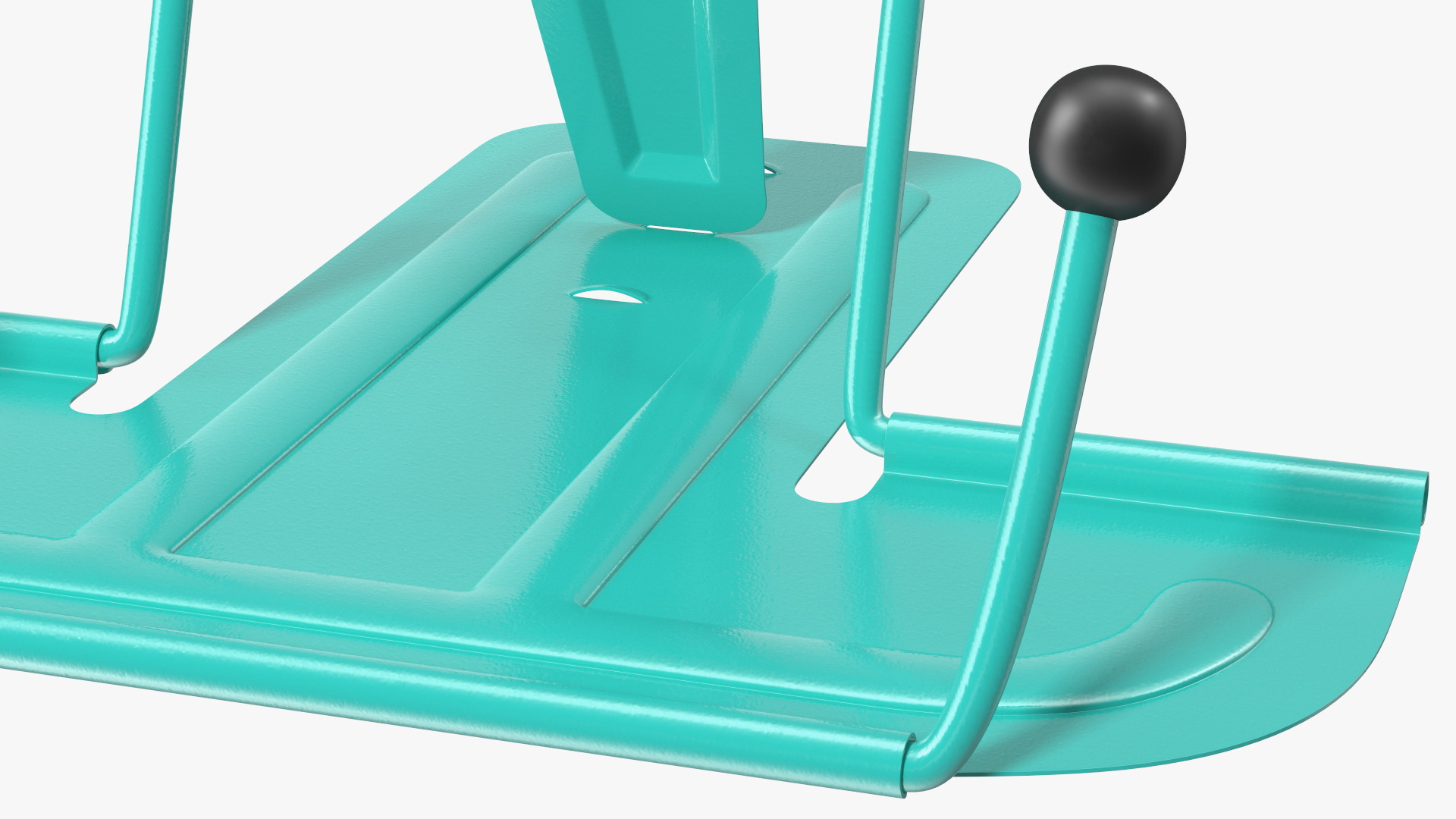 Folding Metal Book Stand Teal 3D model