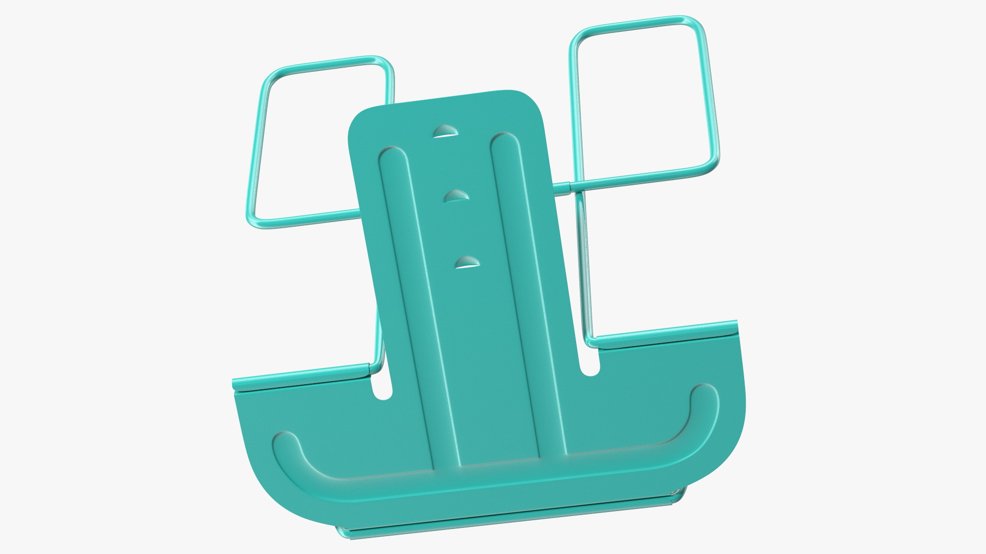 Folding Metal Book Stand Teal 3D model