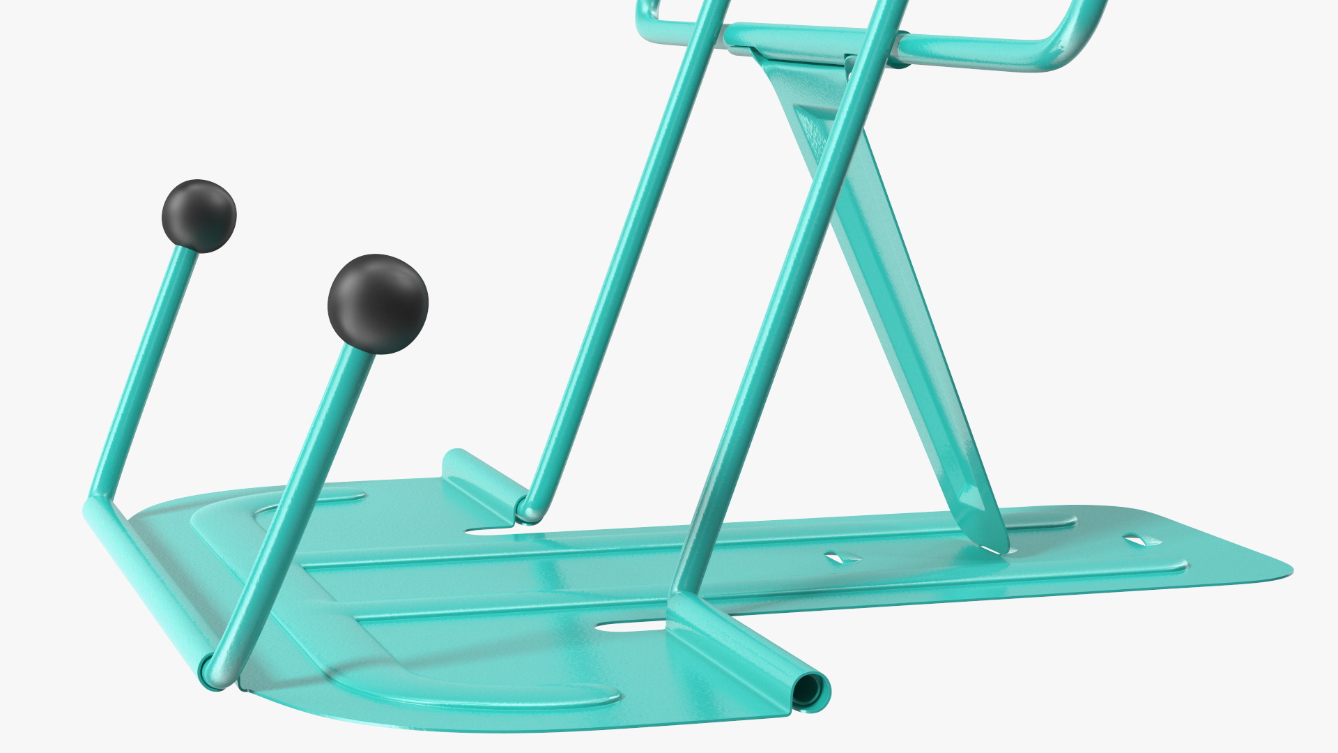 Folding Metal Book Stand Teal 3D model