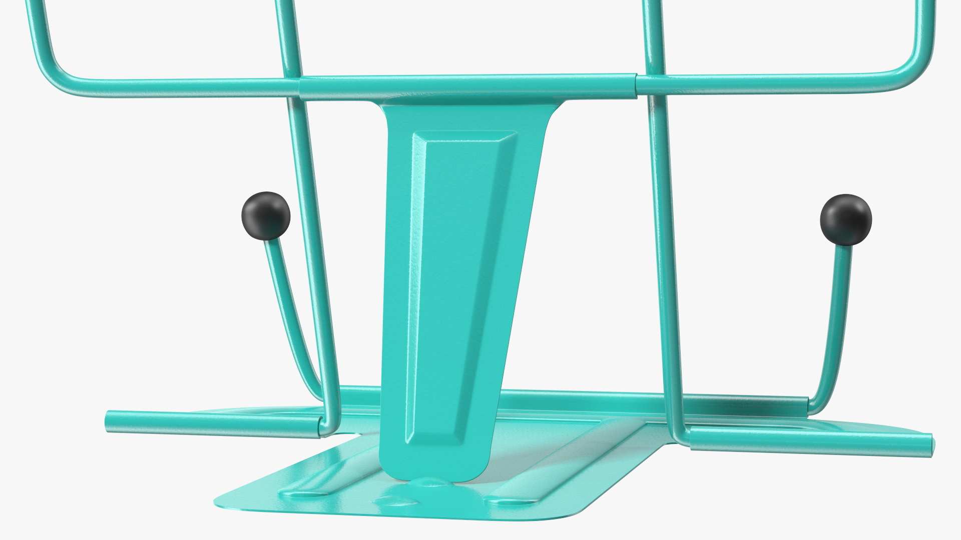 Folding Metal Book Stand Teal 3D model