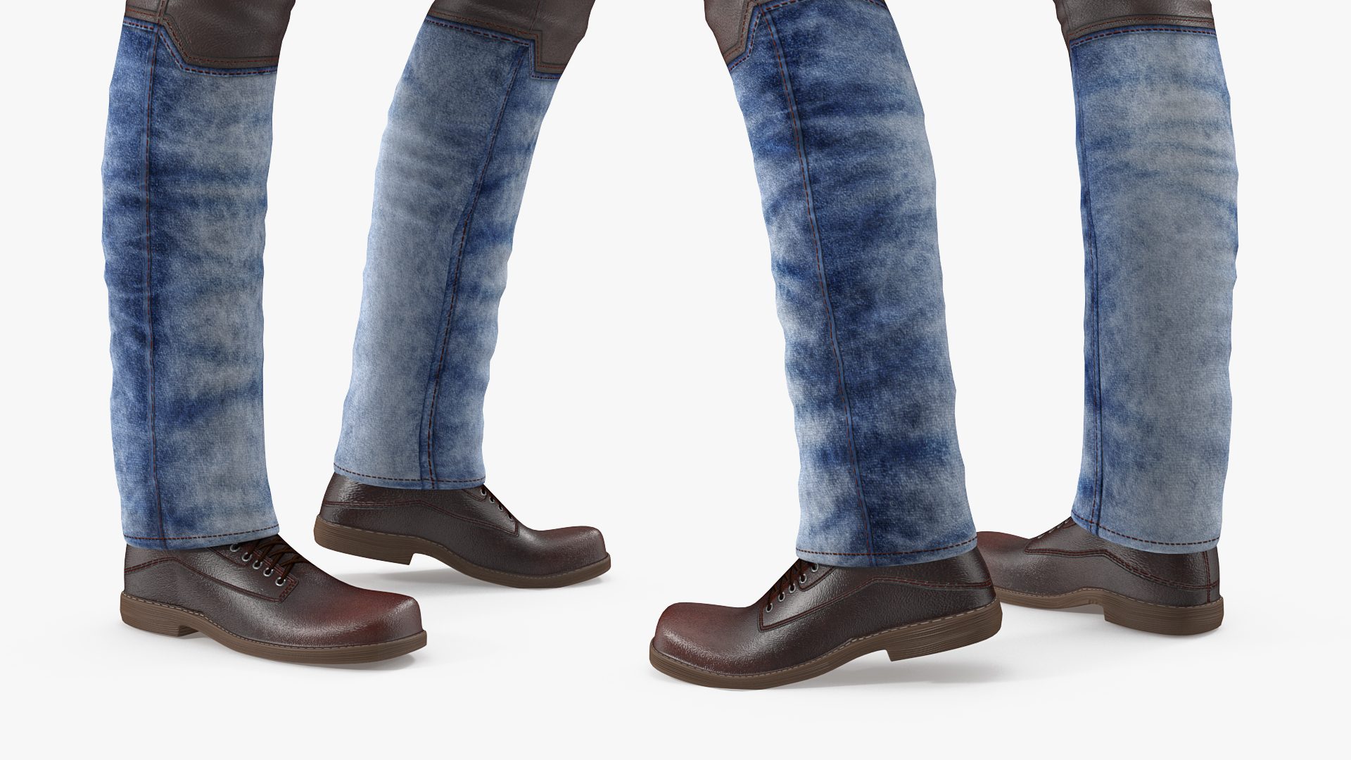 Man in City Style Clothes Standing Pose 3D model