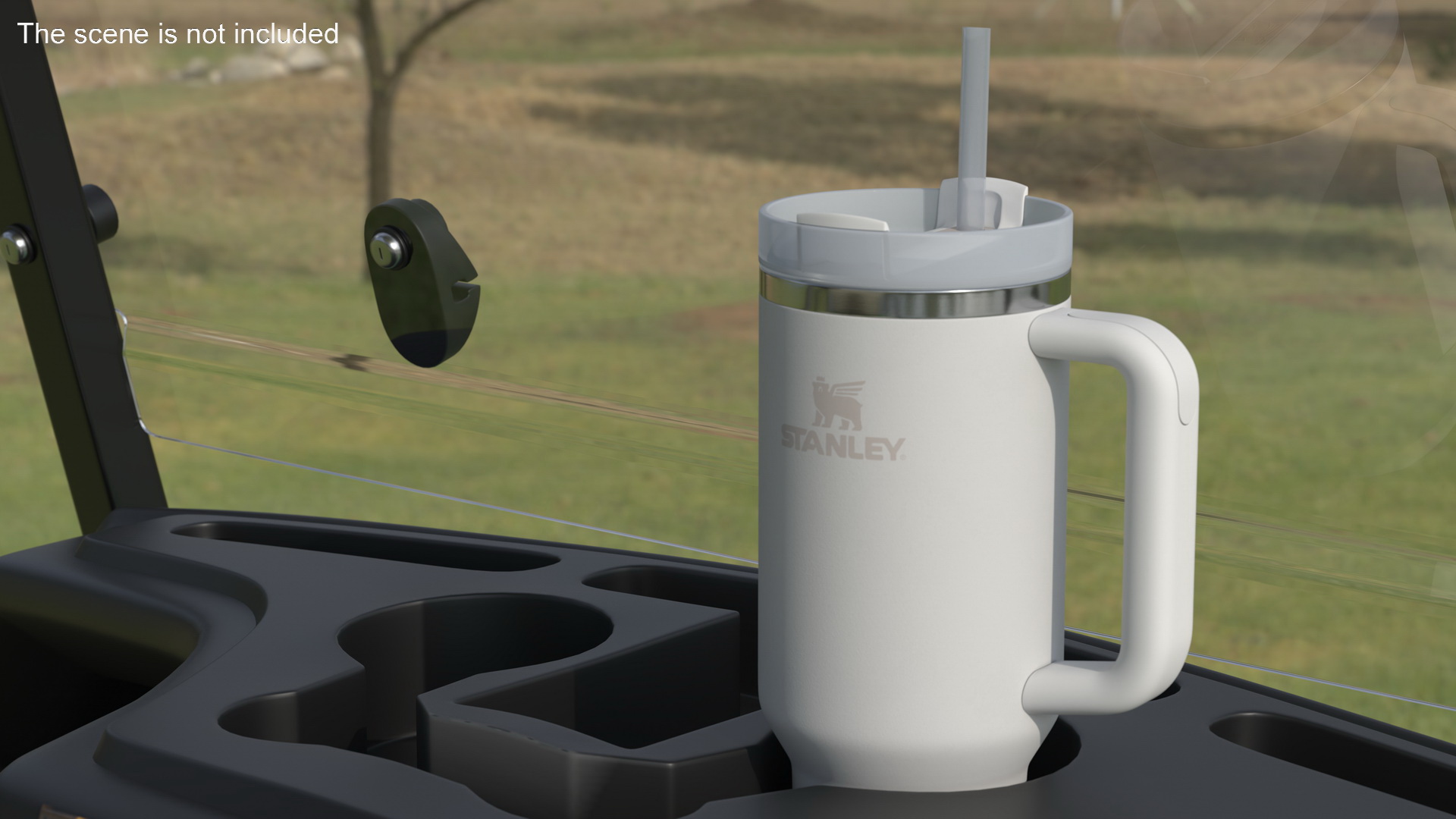 Stanley Quencher Travel Tumbler White 3D