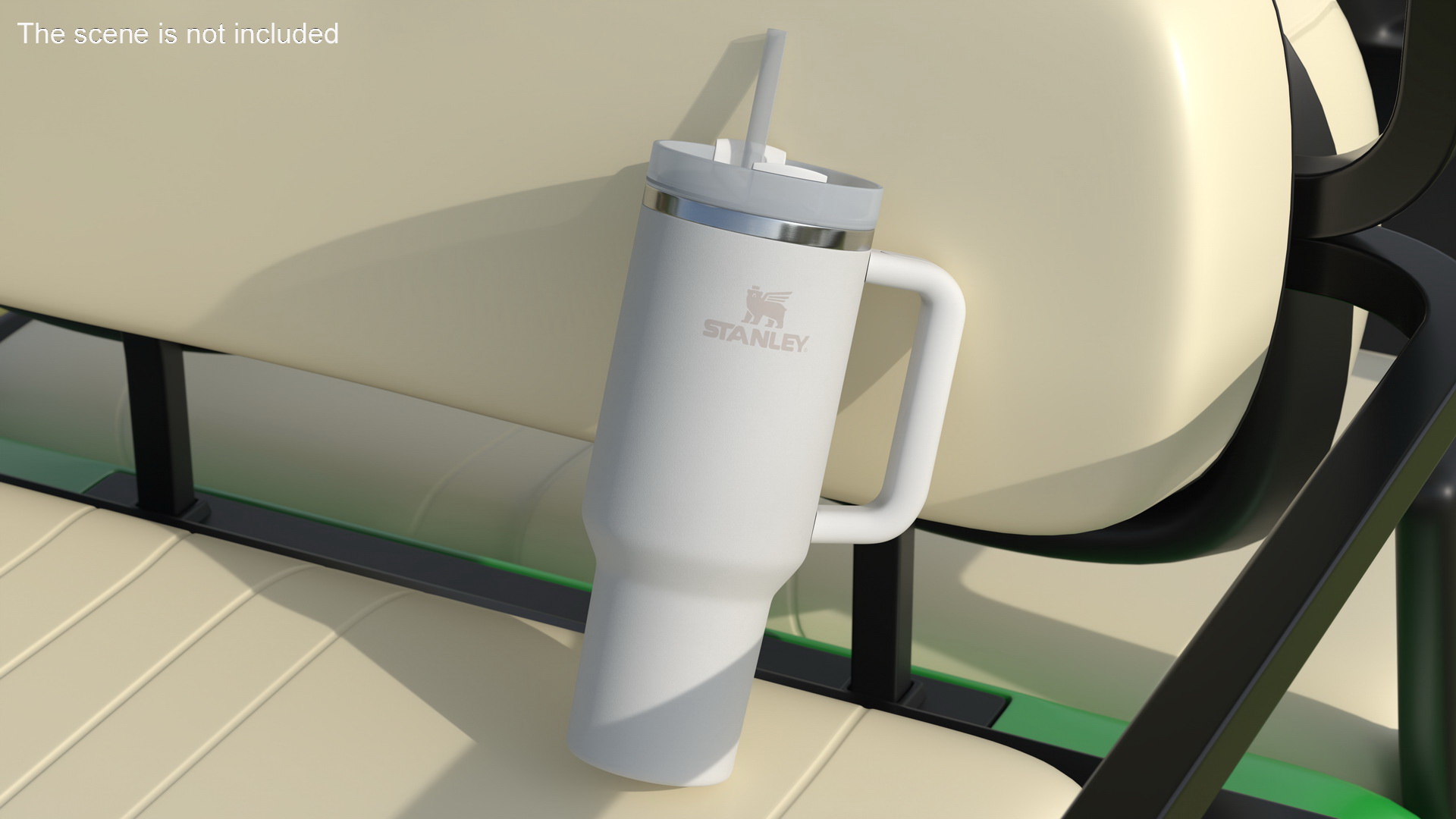 Stanley Quencher Travel Tumbler White 3D
