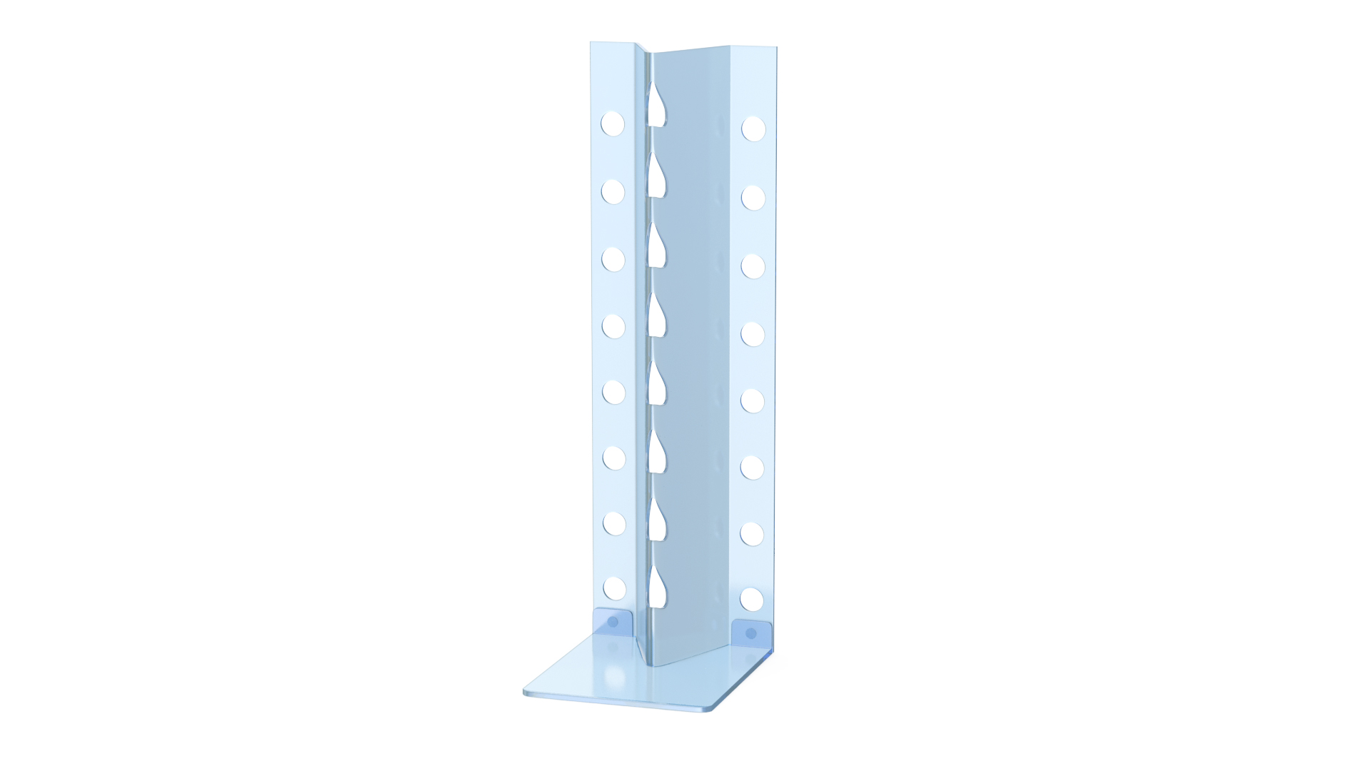 3D Stand for Glasses Light Blue model