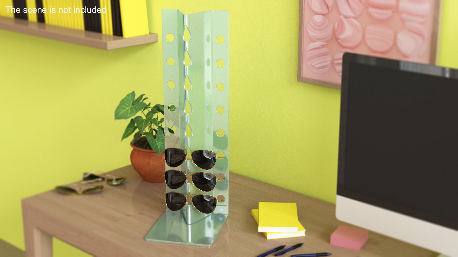 3D Stand for Glasses Light Blue model