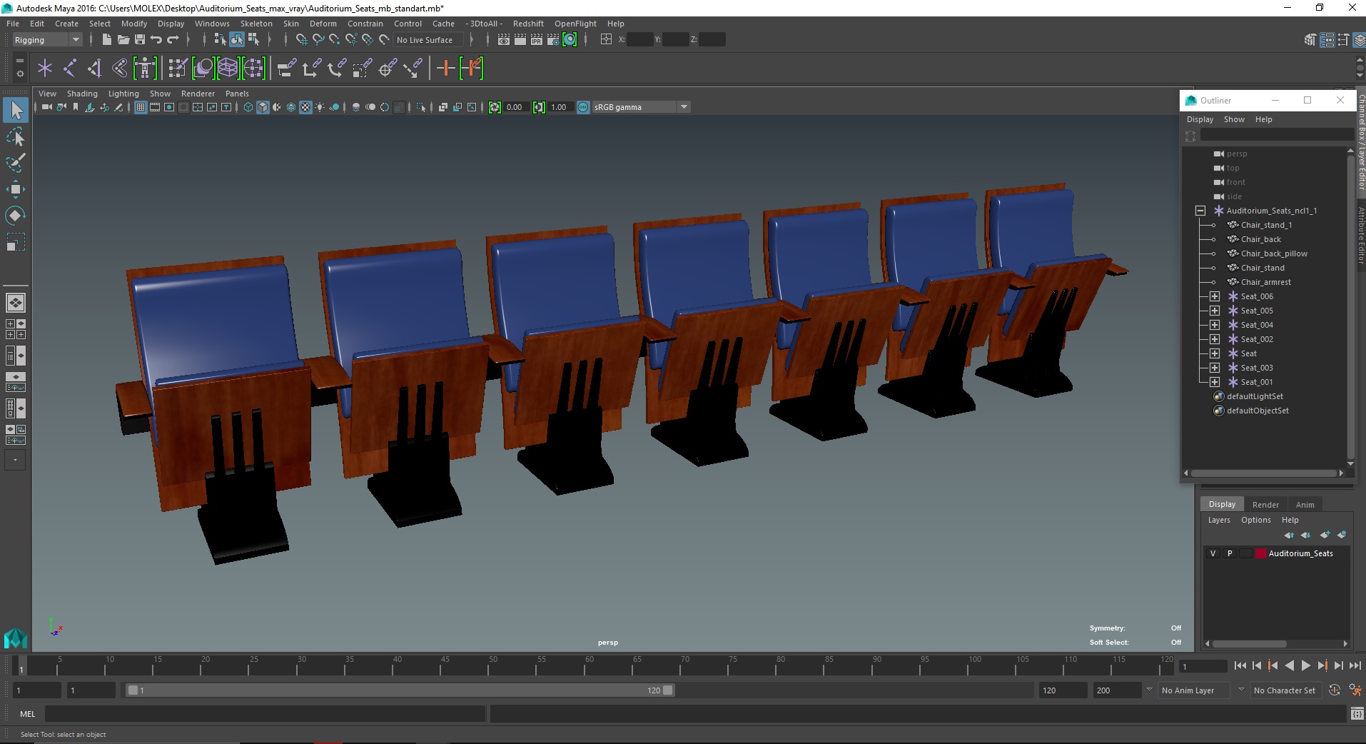 3D Auditorium Seats