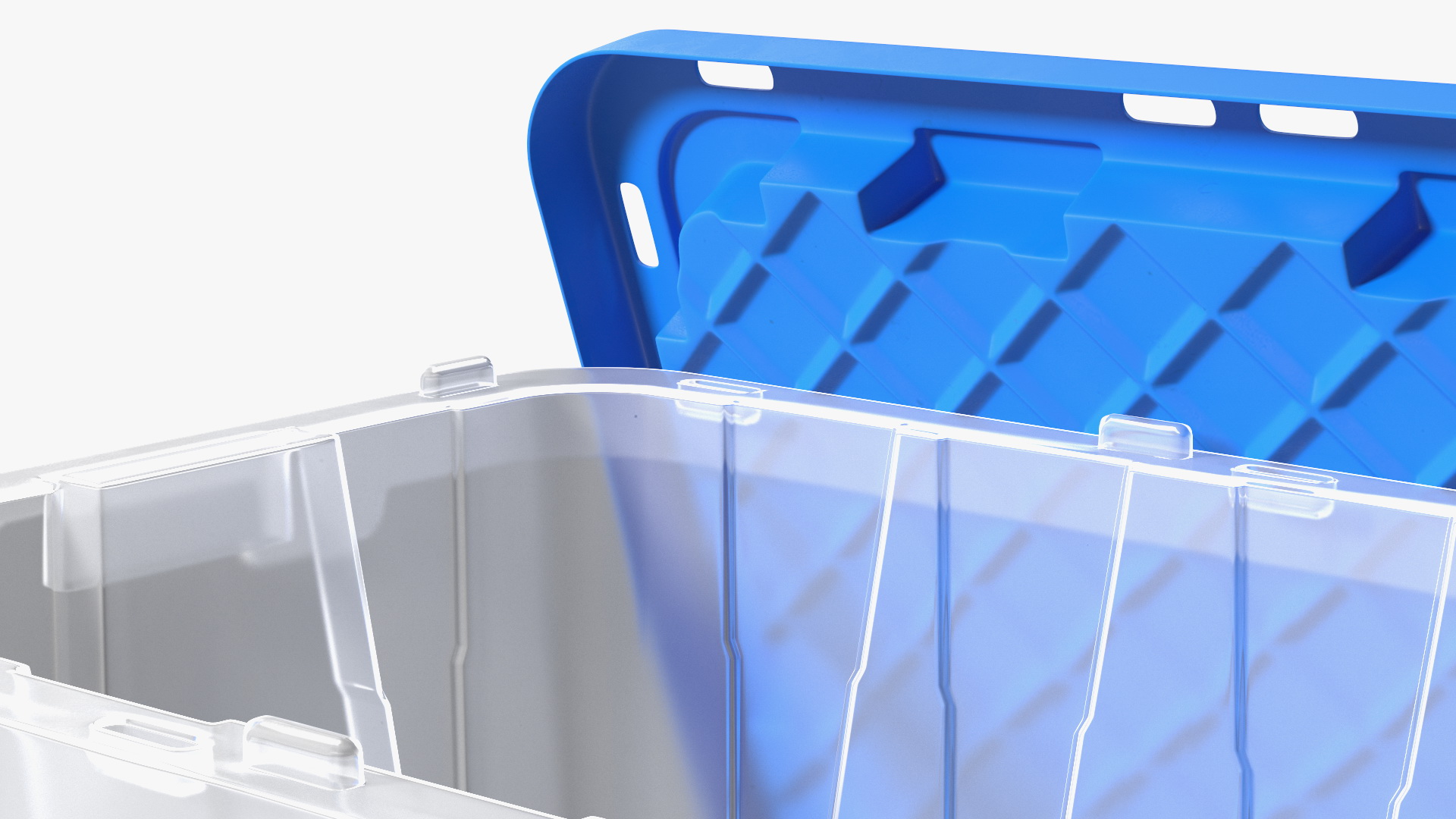 Storage Plastic Container with Lid 3D model