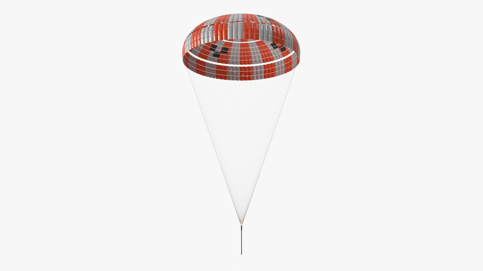 3D Elevating Parachute System Single for NASA Cargo model