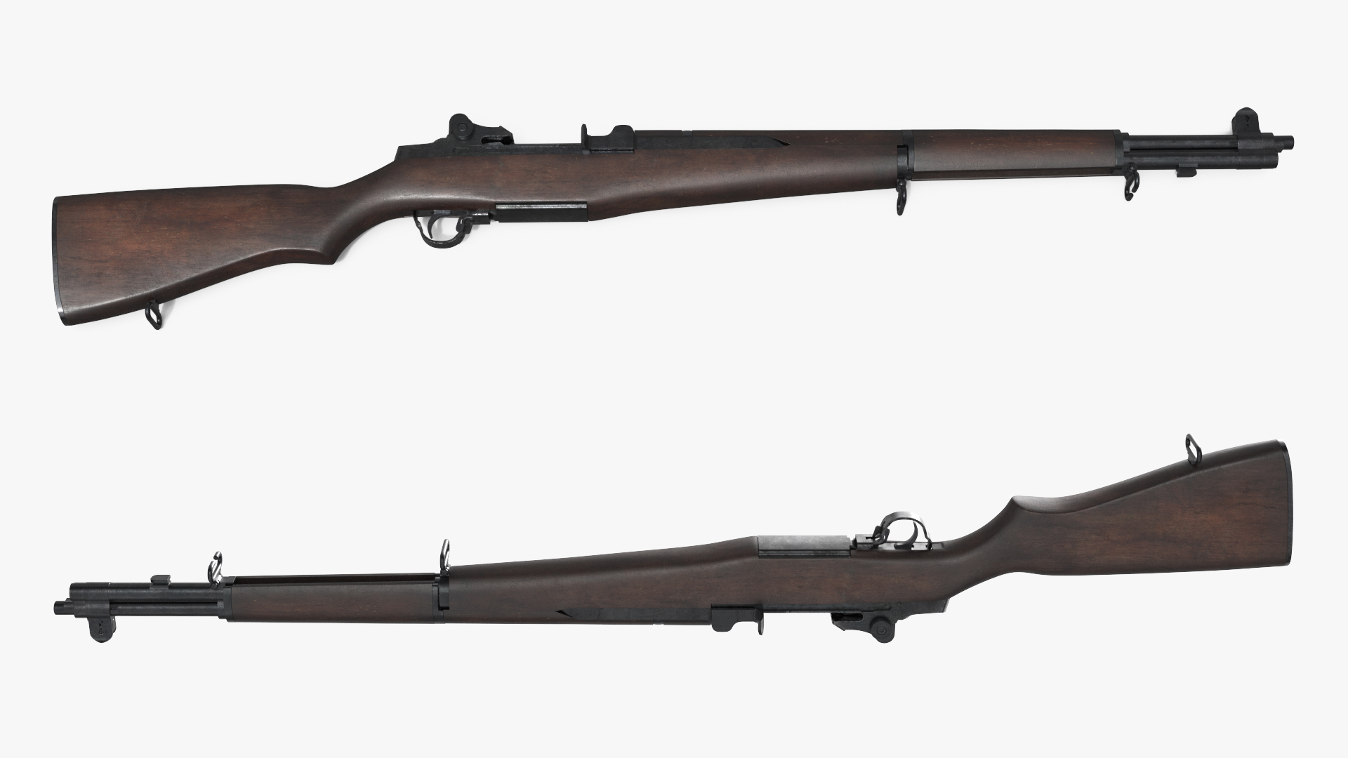 M1 Garand US Rifle Disassembled Brown Old - view 5