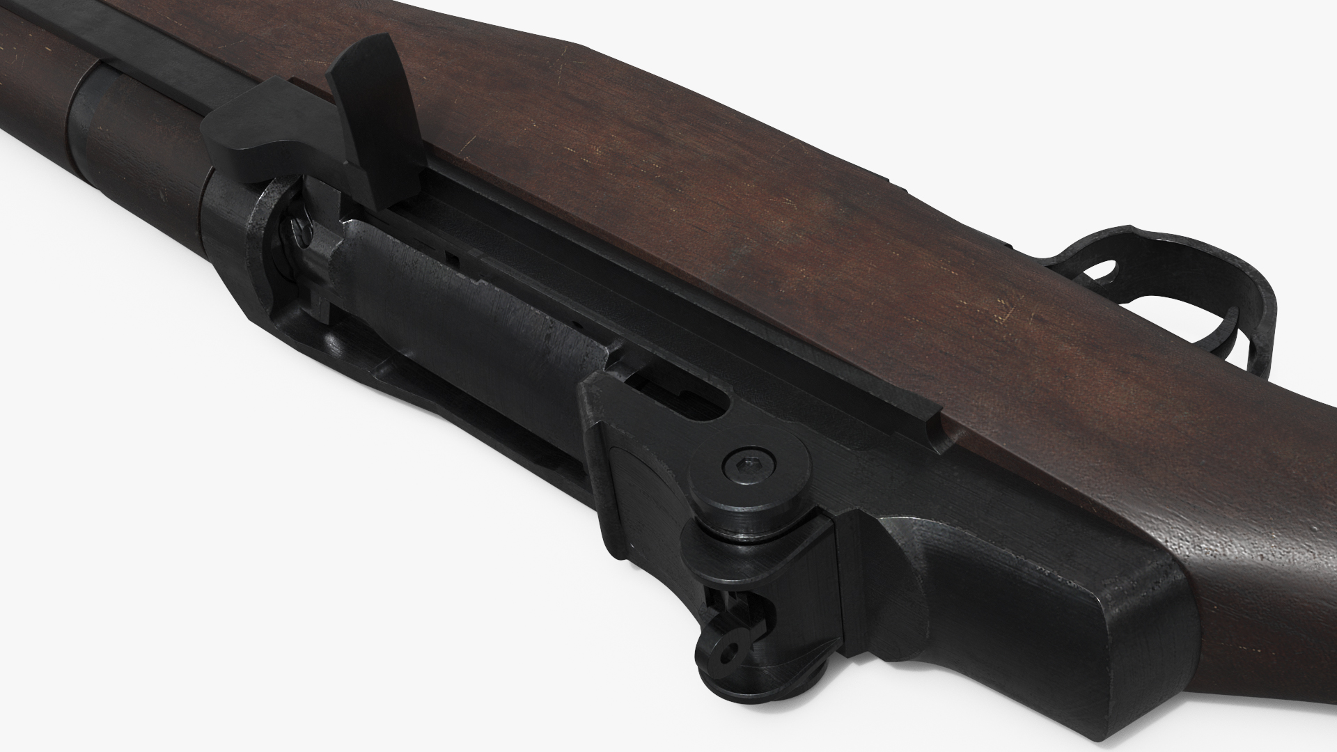 M1 Garand US Rifle Disassembled Brown Old - view 7