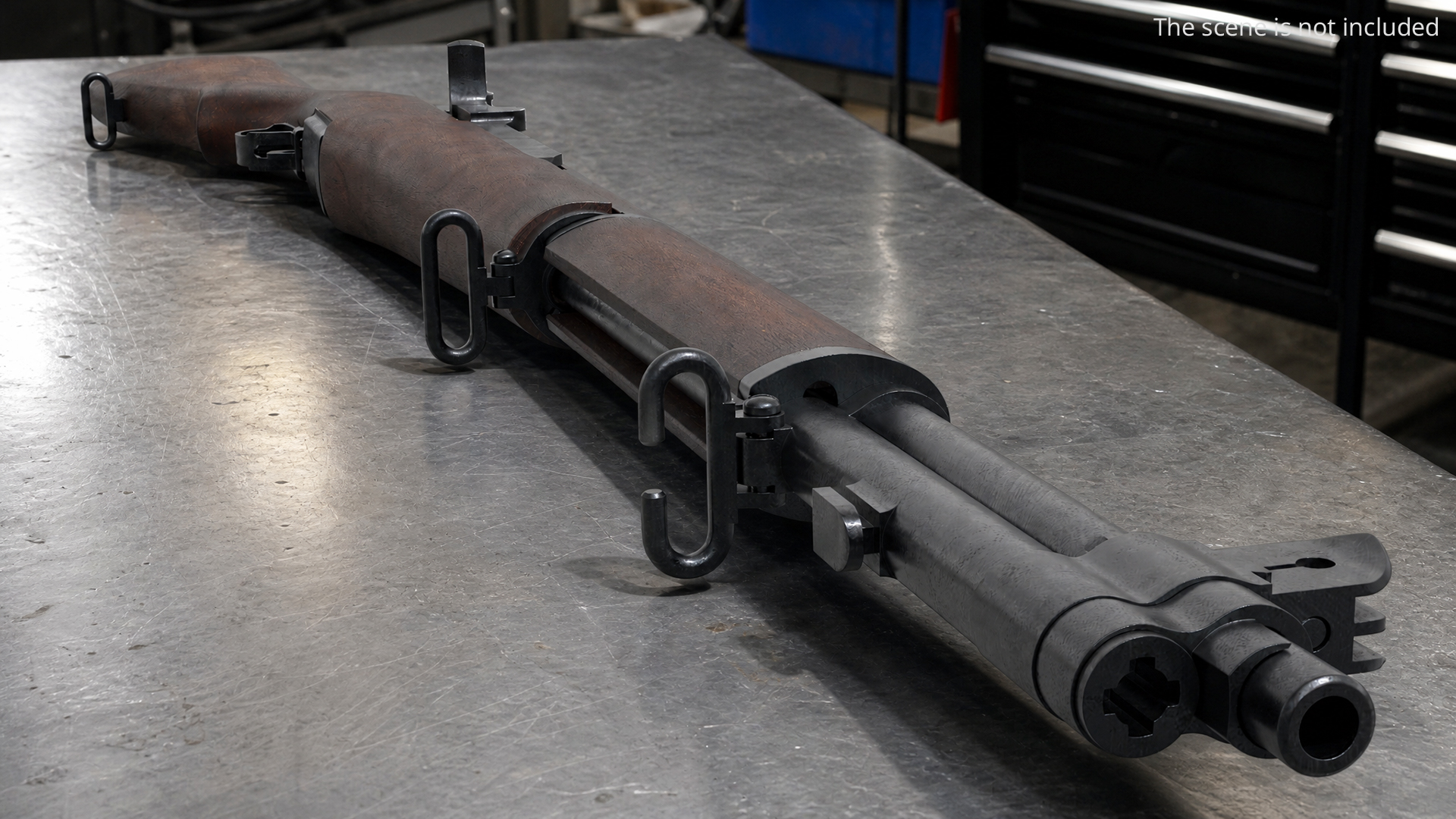 M1 Garand US Rifle Disassembled Brown Old - view 4