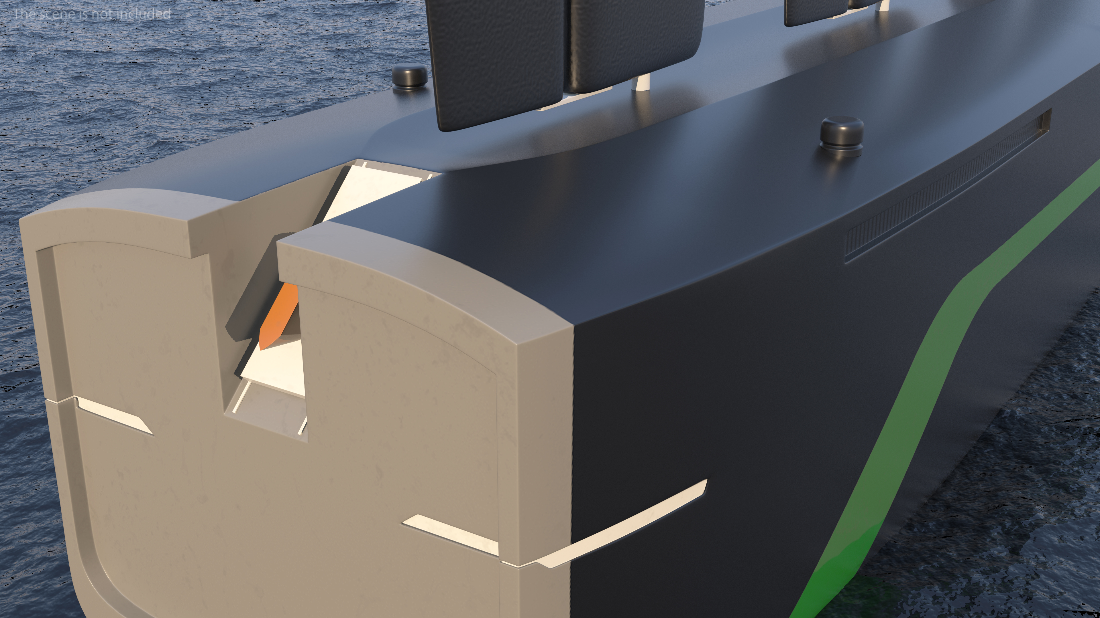 3D model Modern Sail Powered Sea Vessel
