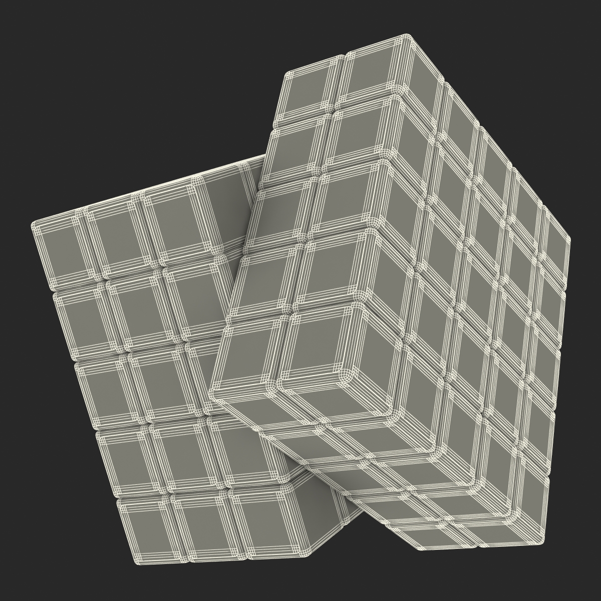 3D model Rubiks Cube 5x5