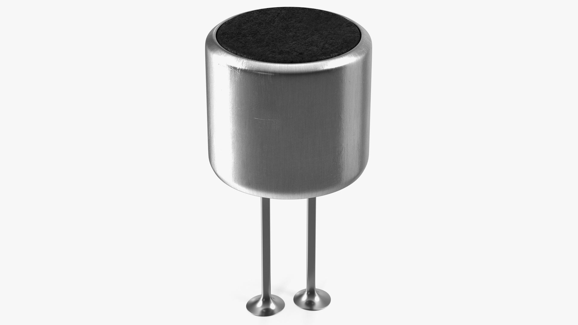 3D Condenser Microphone PCB Soldered model