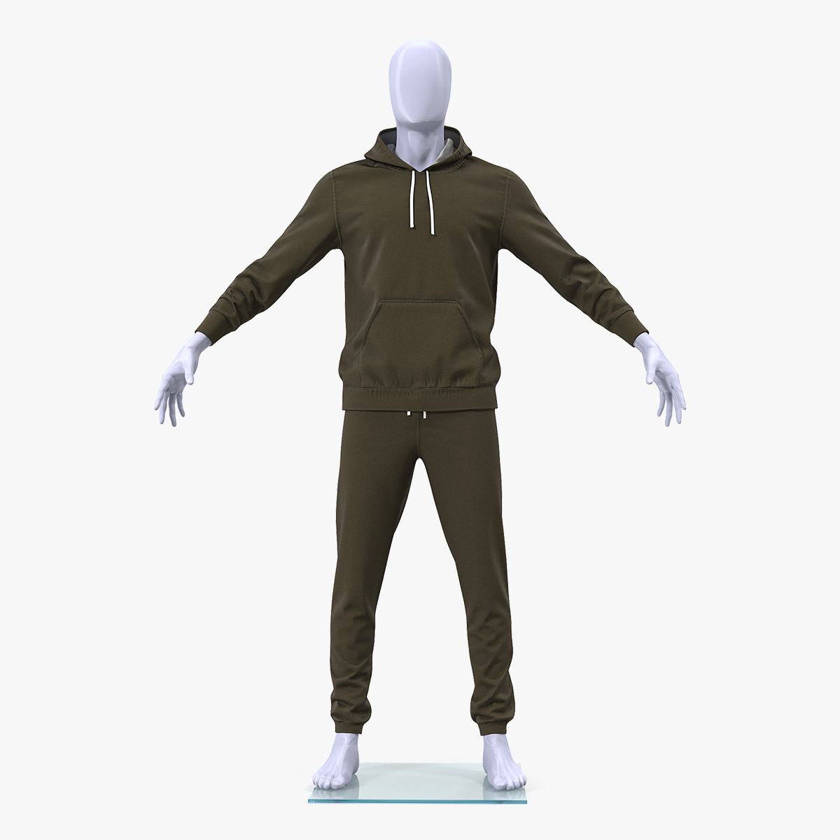 Sportswear Suit Lowered Hood on Mannequin, view 3