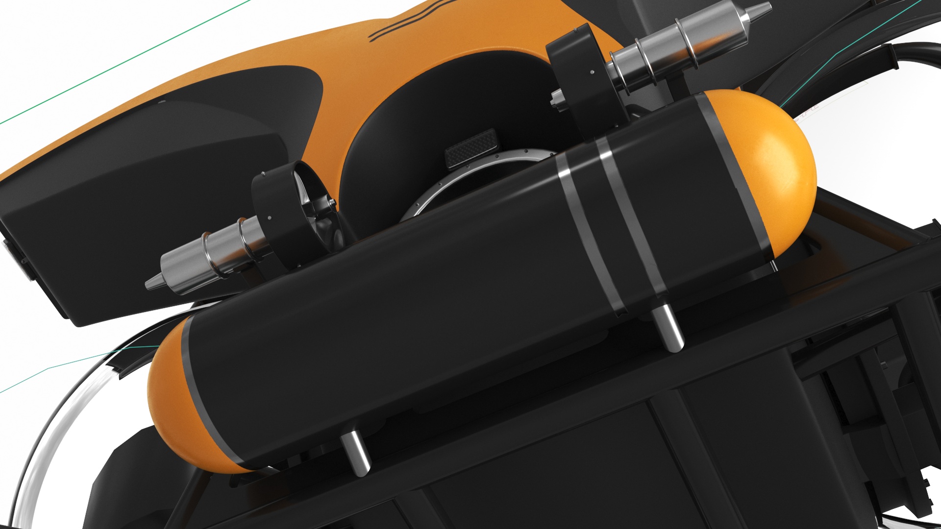 U-Boat Worx Cruise Sub Rigged 3D model