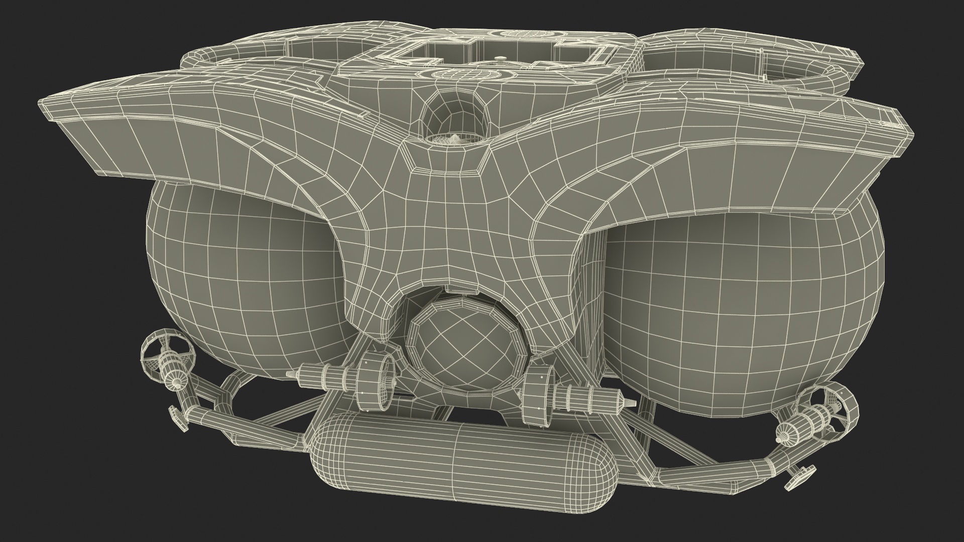 U-Boat Worx Cruise Sub Rigged 3D model