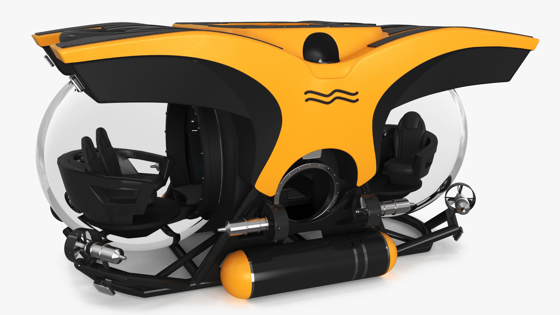 U-Boat Worx Cruise Sub Rigged 3D model
