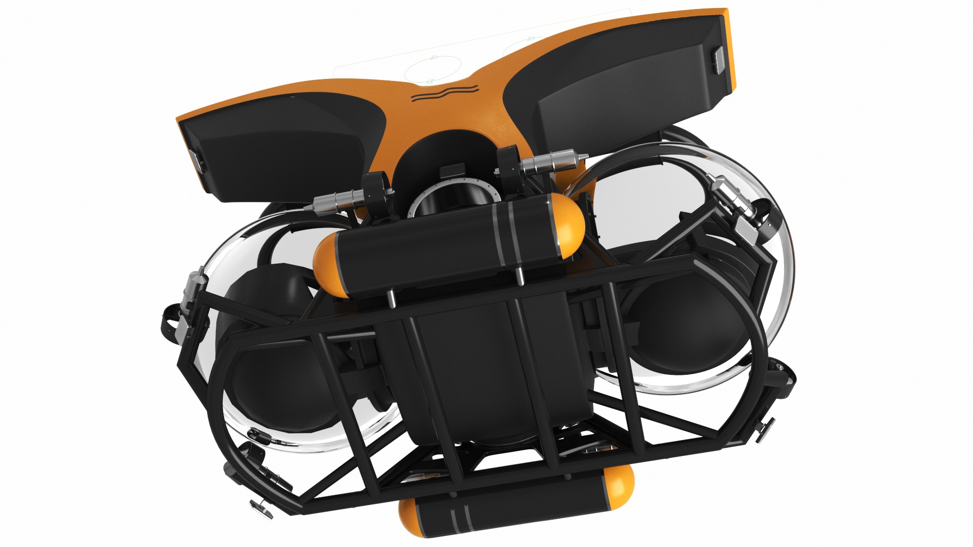 U-Boat Worx Cruise Sub Rigged 3D model