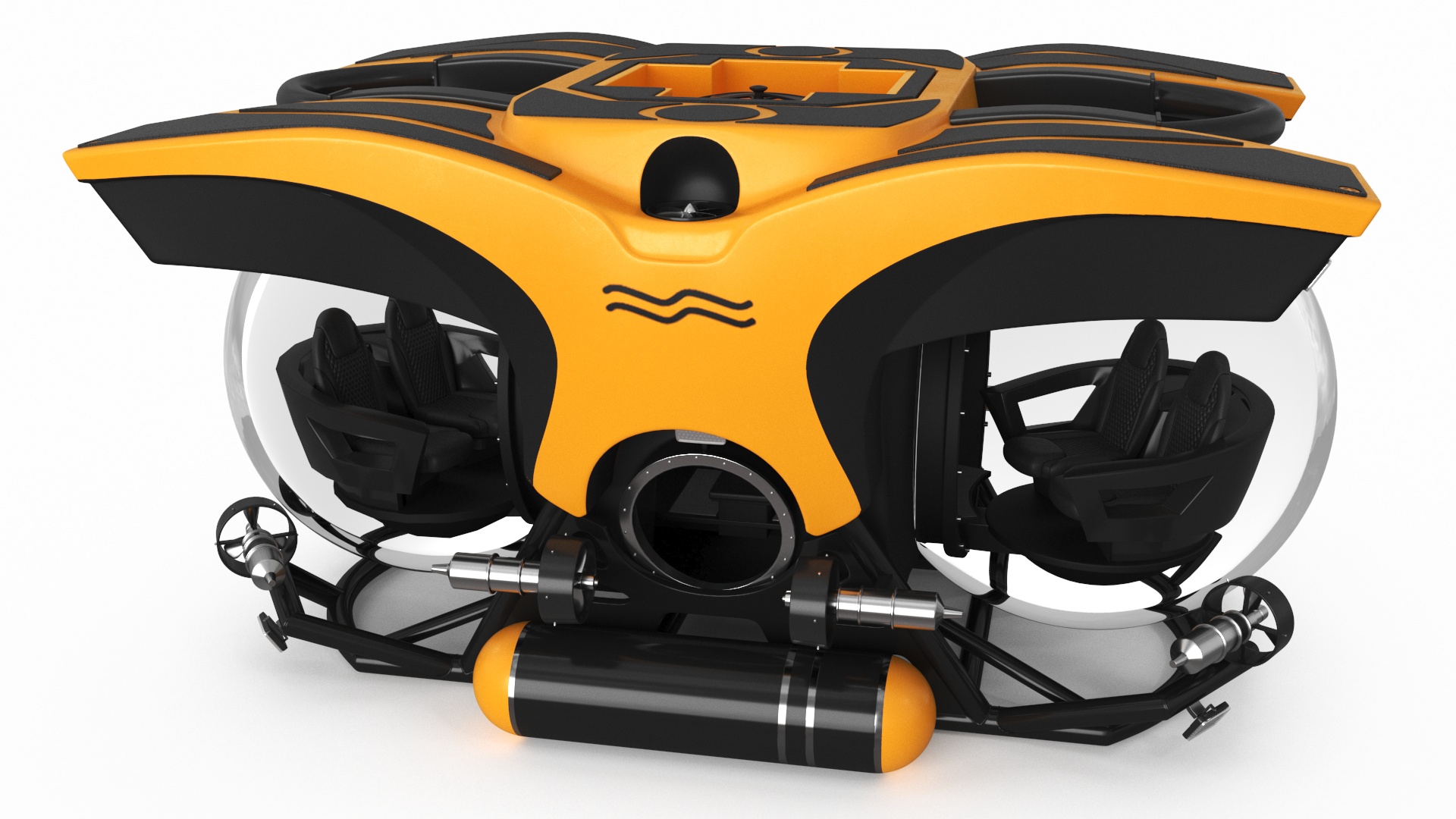 U-Boat Worx Cruise Sub Rigged 3D model