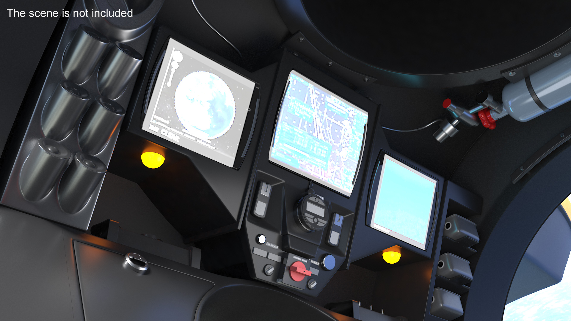 U-Boat Worx Cruise Sub Rigged 3D model