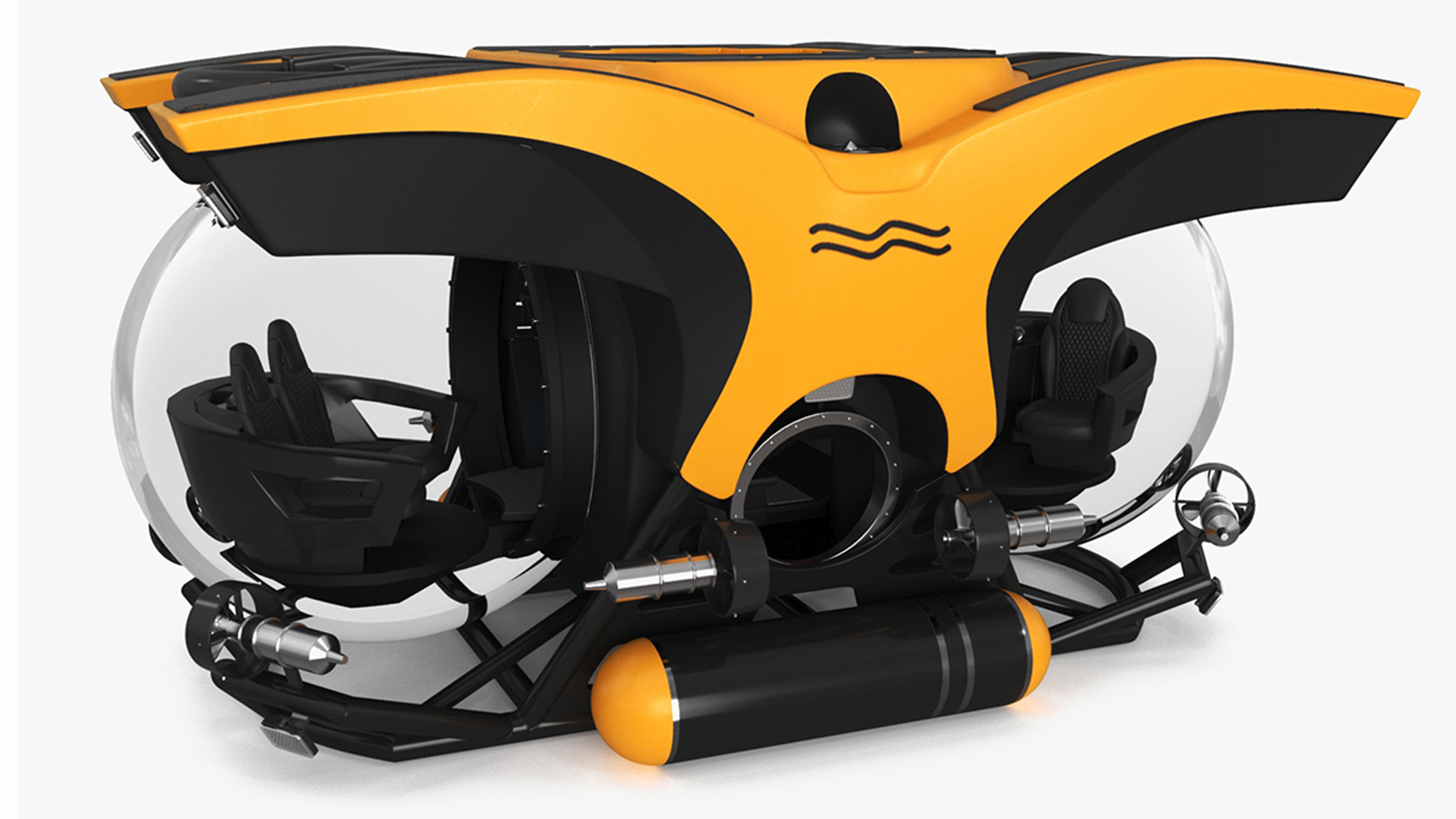 U-Boat Worx Cruise Sub Rigged 3D model