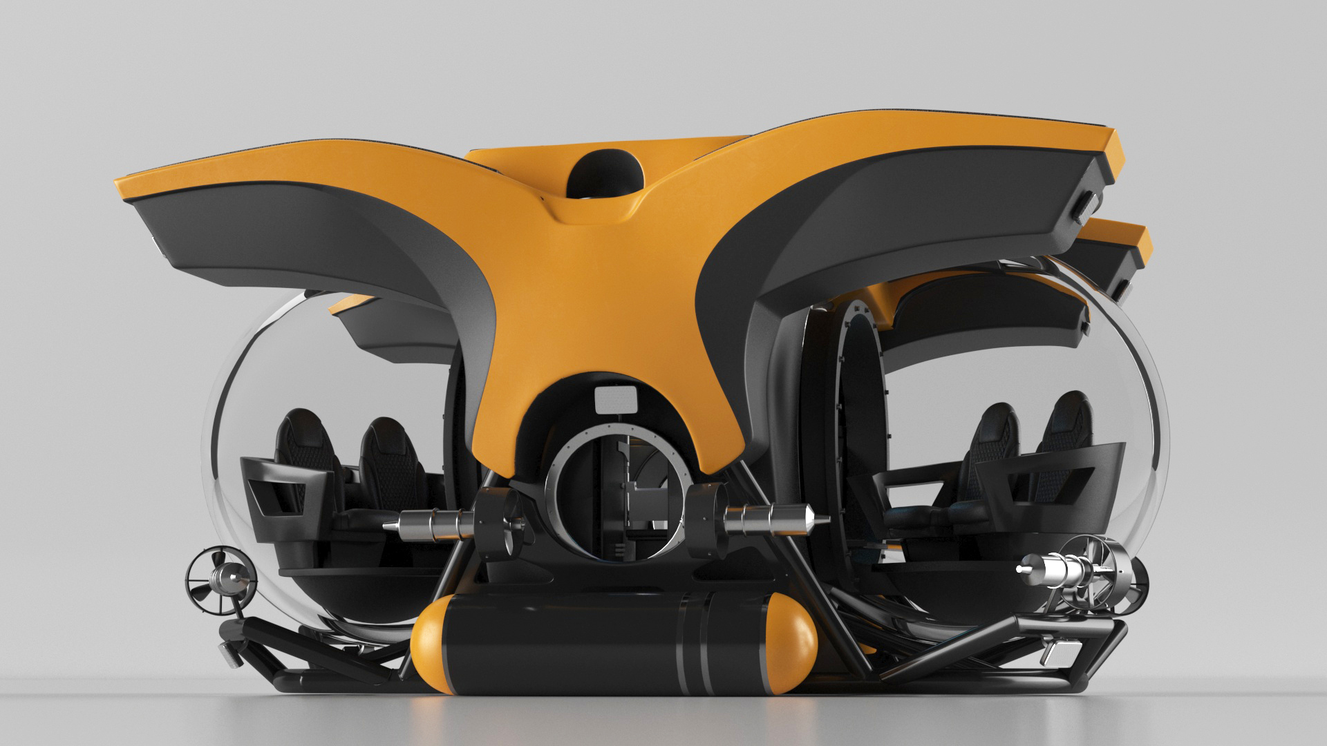 U-Boat Worx Cruise Sub Rigged 3D model