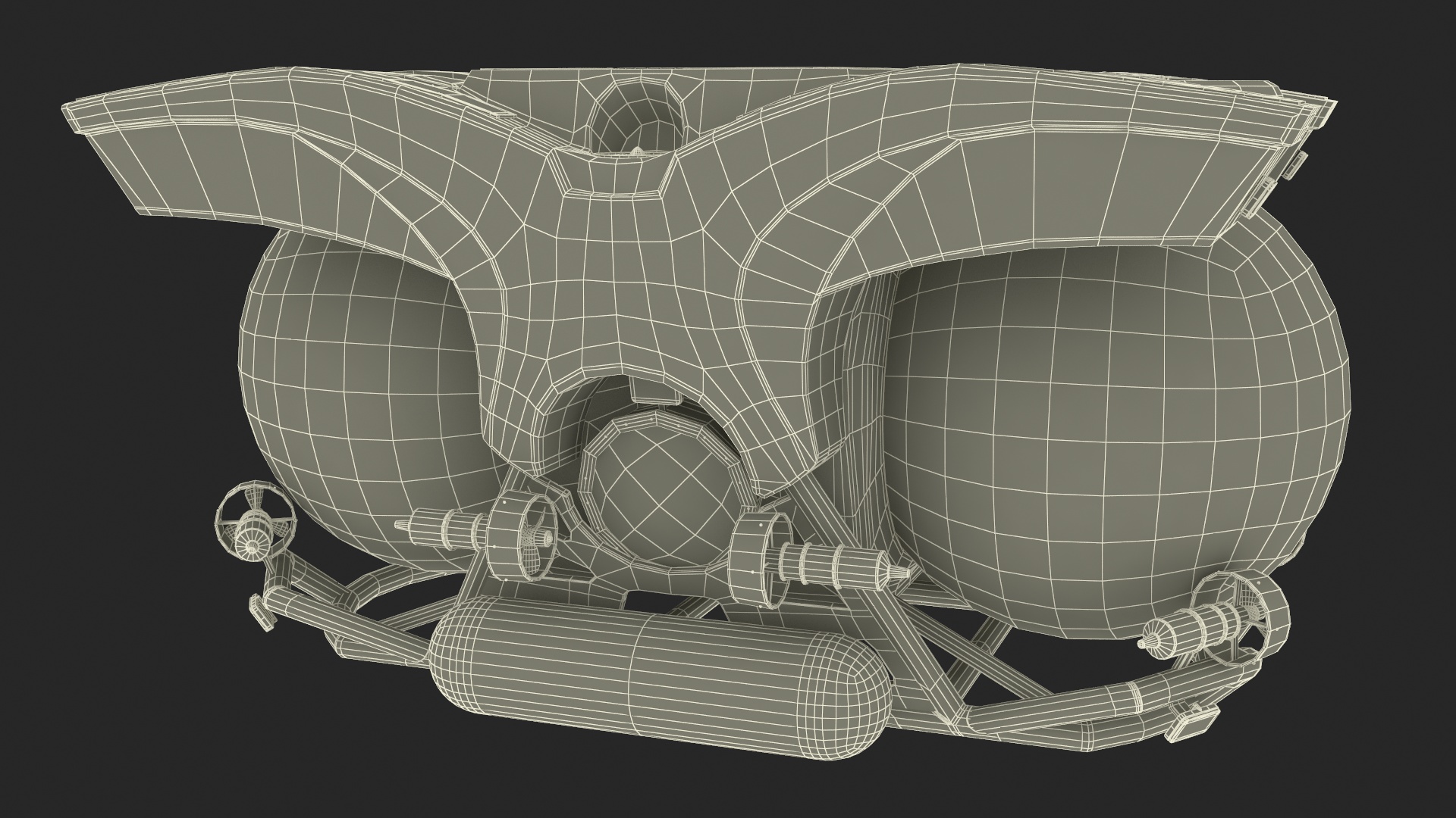 U-Boat Worx Cruise Sub Rigged 3D model