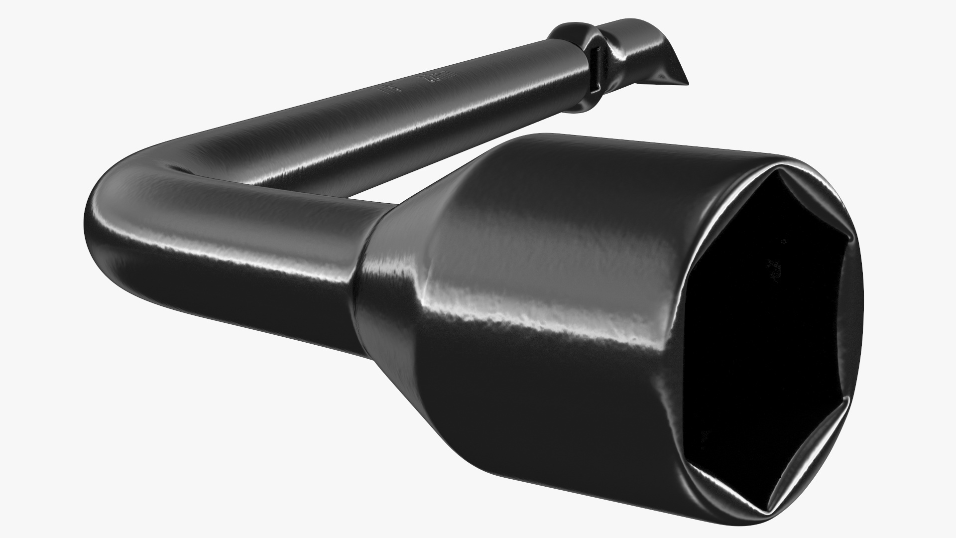 3D model Tire Lug Nut Wrench Black