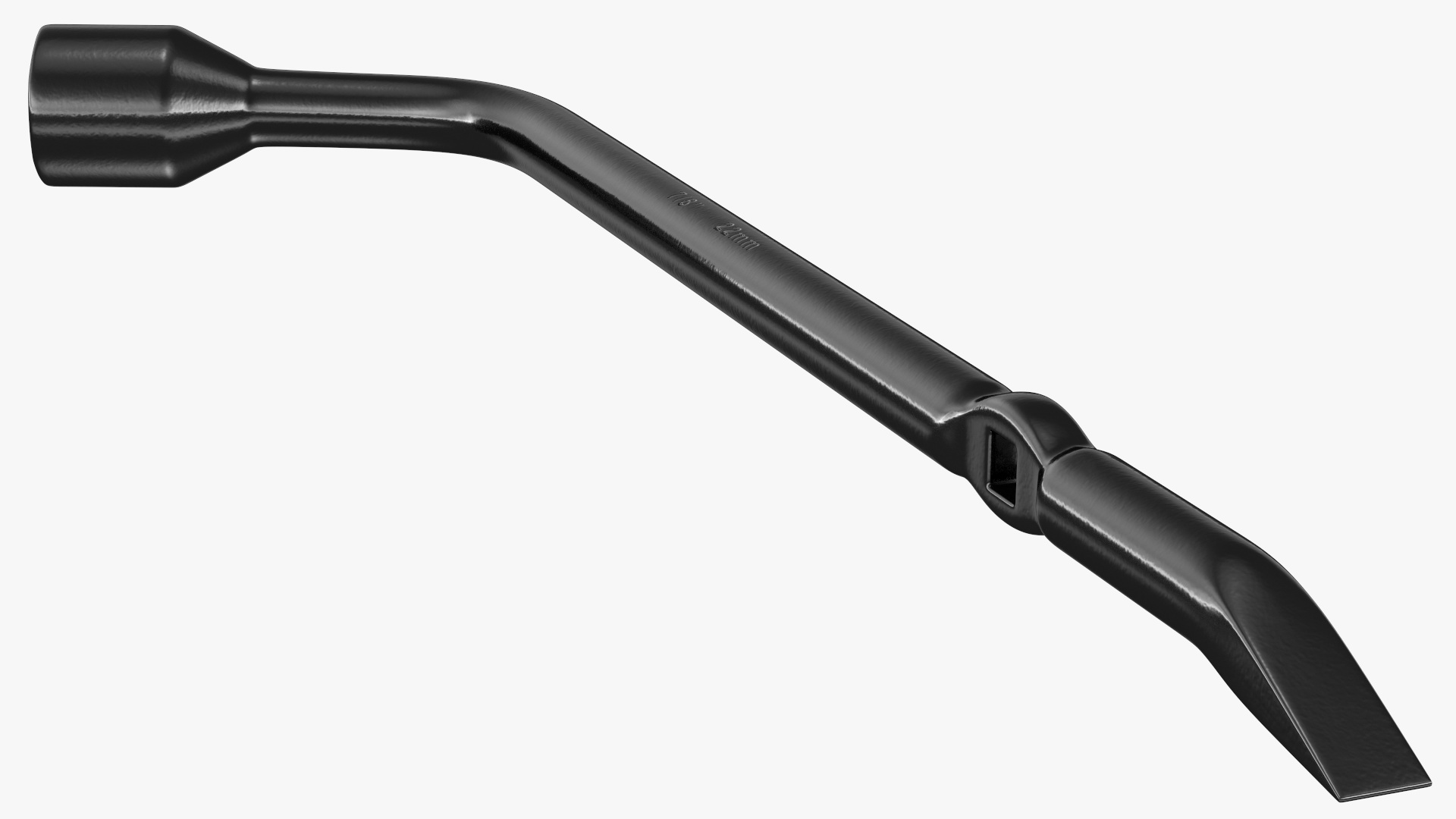3D model Tire Lug Nut Wrench Black