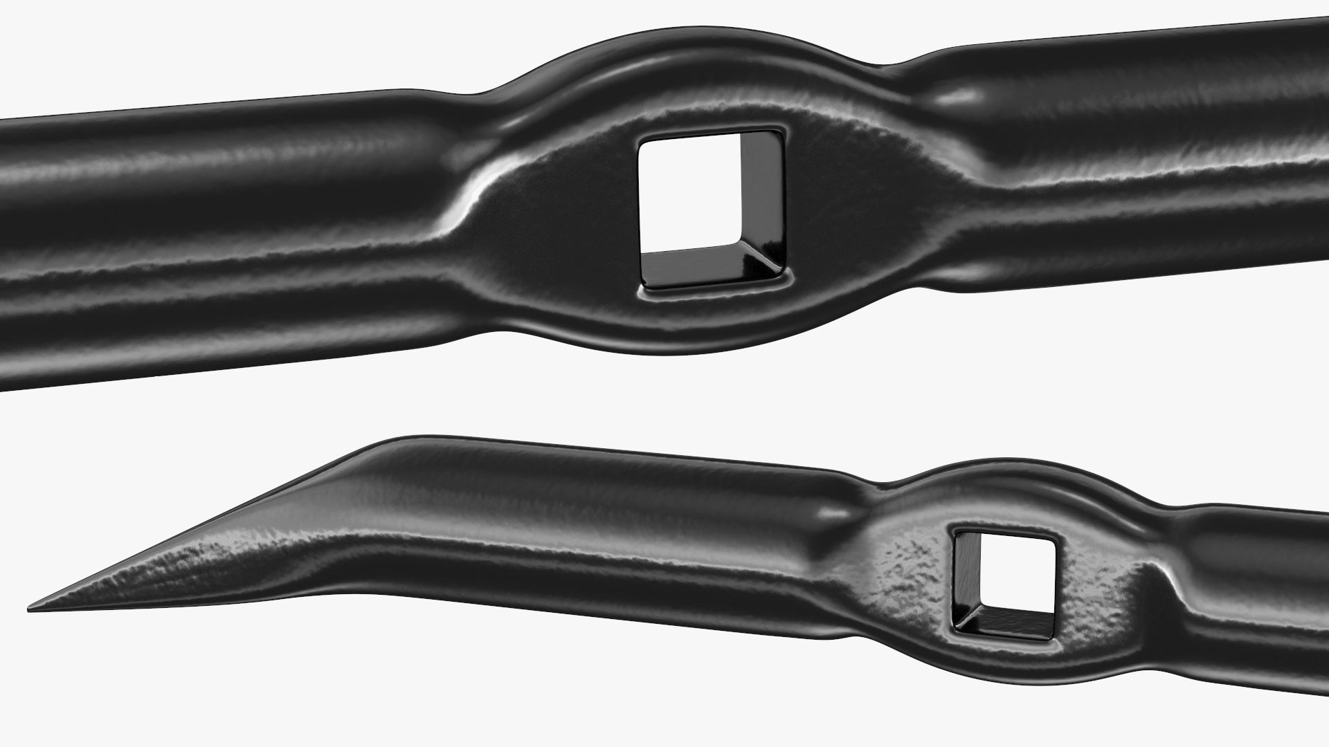 3D model Tire Lug Nut Wrench Black