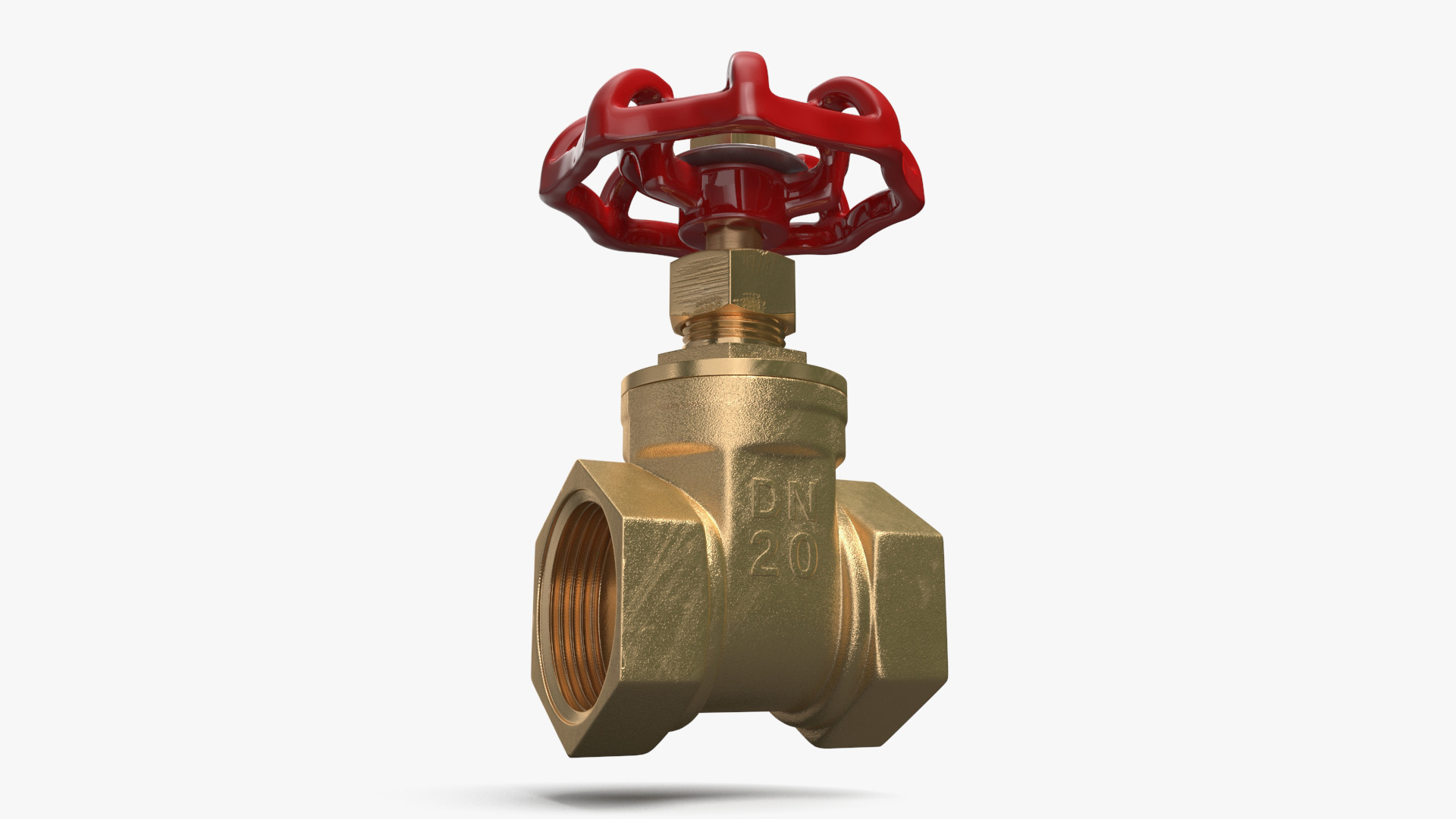 Bronze Gate Valve 3D