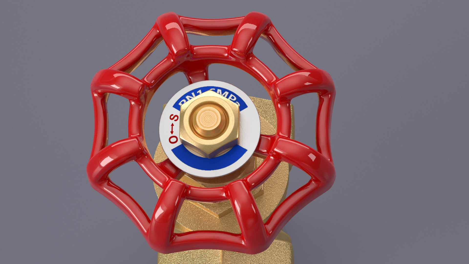 Bronze Gate Valve 3D