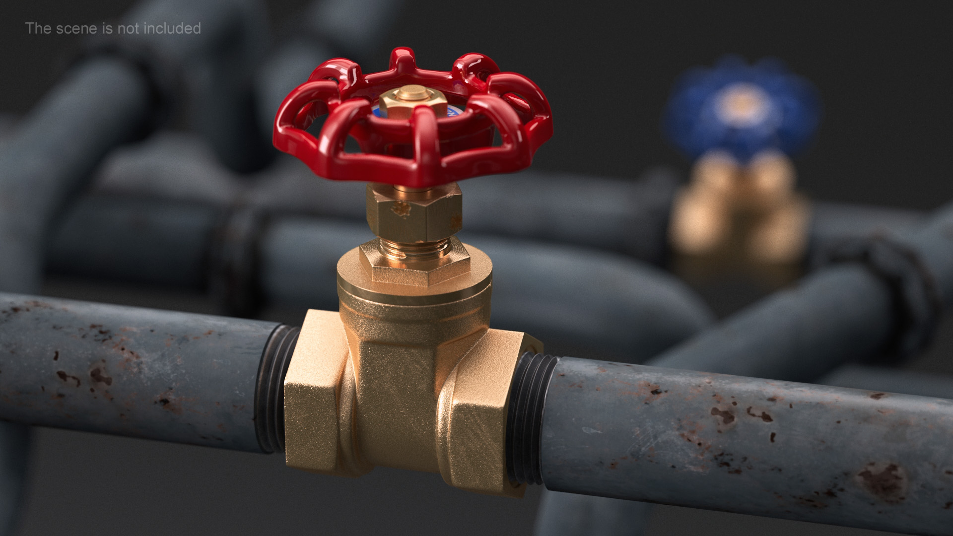 Bronze Gate Valve 3D