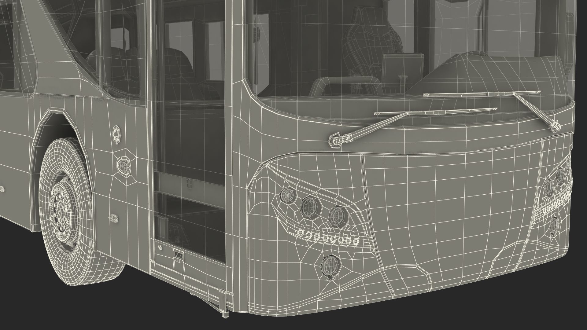 3D model Sightseeing Open Air Hop On Off City Tour Bus