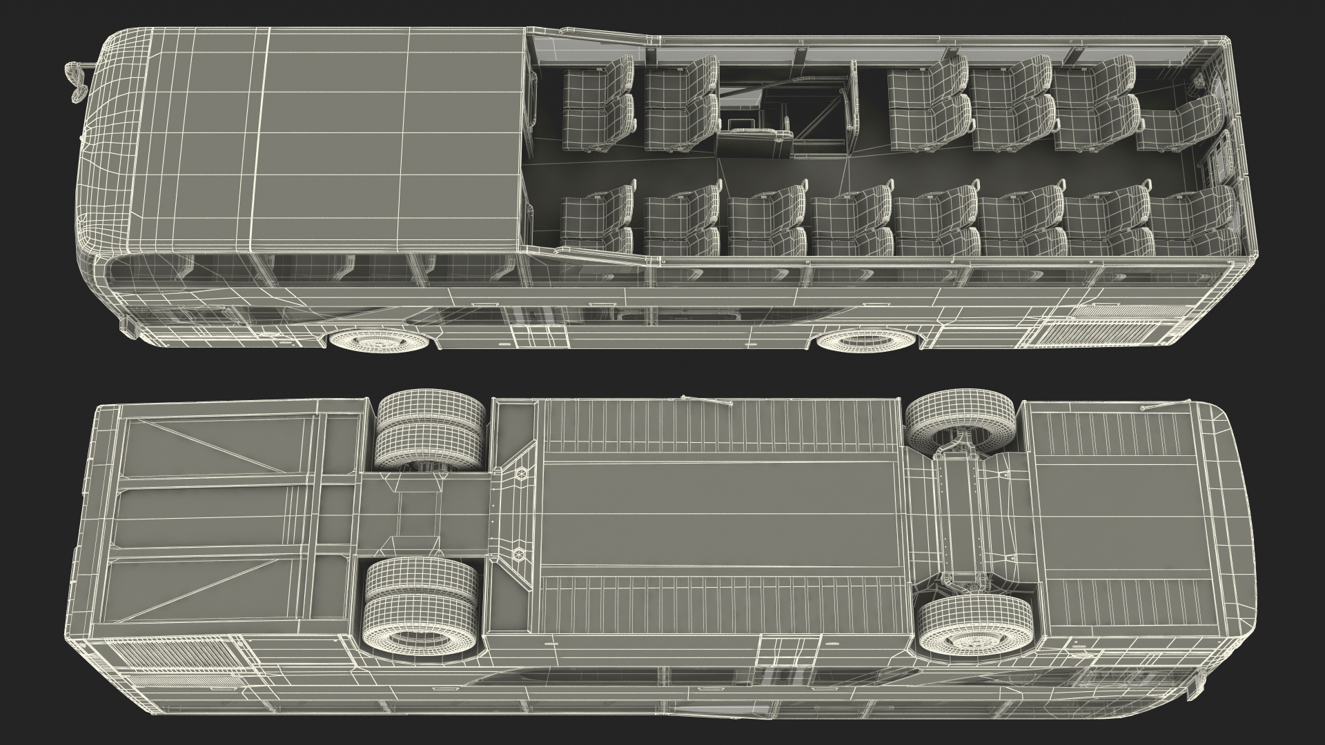 3D model Sightseeing Open Air Hop On Off City Tour Bus