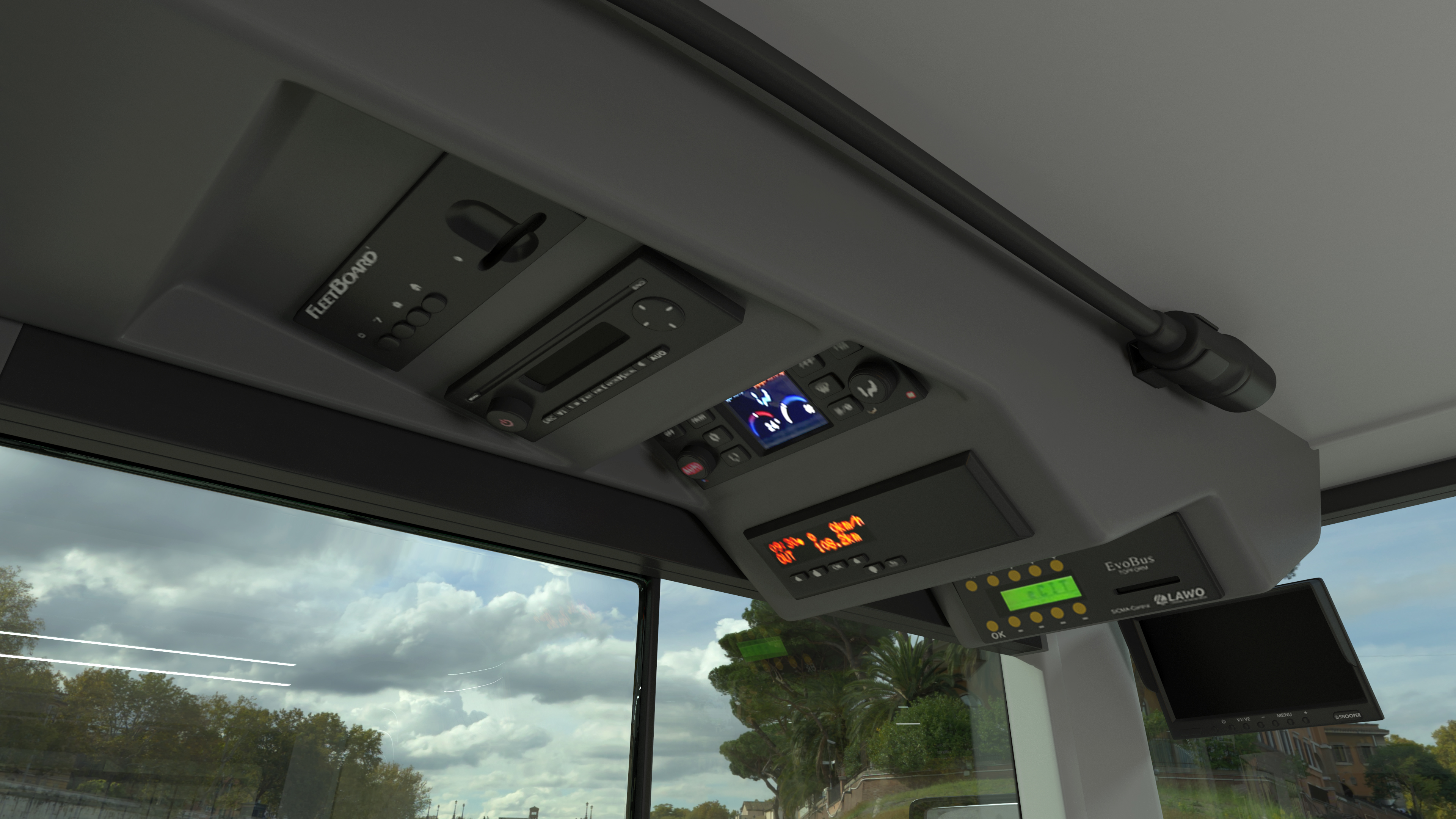 3D model Sightseeing Open Air Hop On Off City Tour Bus