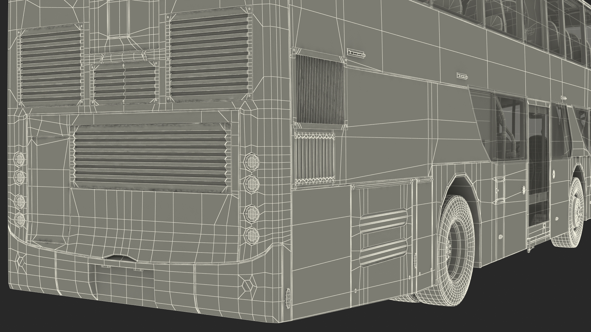 3D model Sightseeing Open Air Hop On Off City Tour Bus